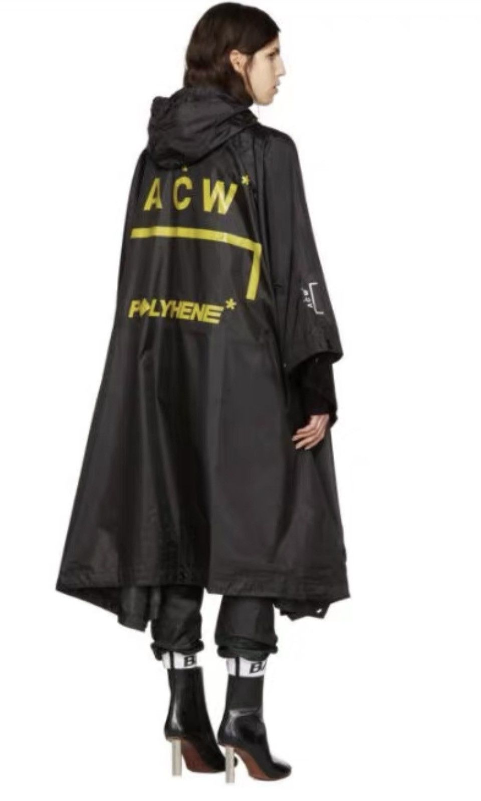 A cold wall oversized water Reslstant Poncho raincoat