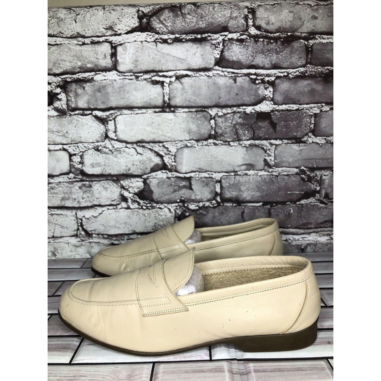 Other Caporicci Ivory Leather Casual Penny Loafers Driving Shoes M Size US 9 / EU 42 - 7 Thumbnail