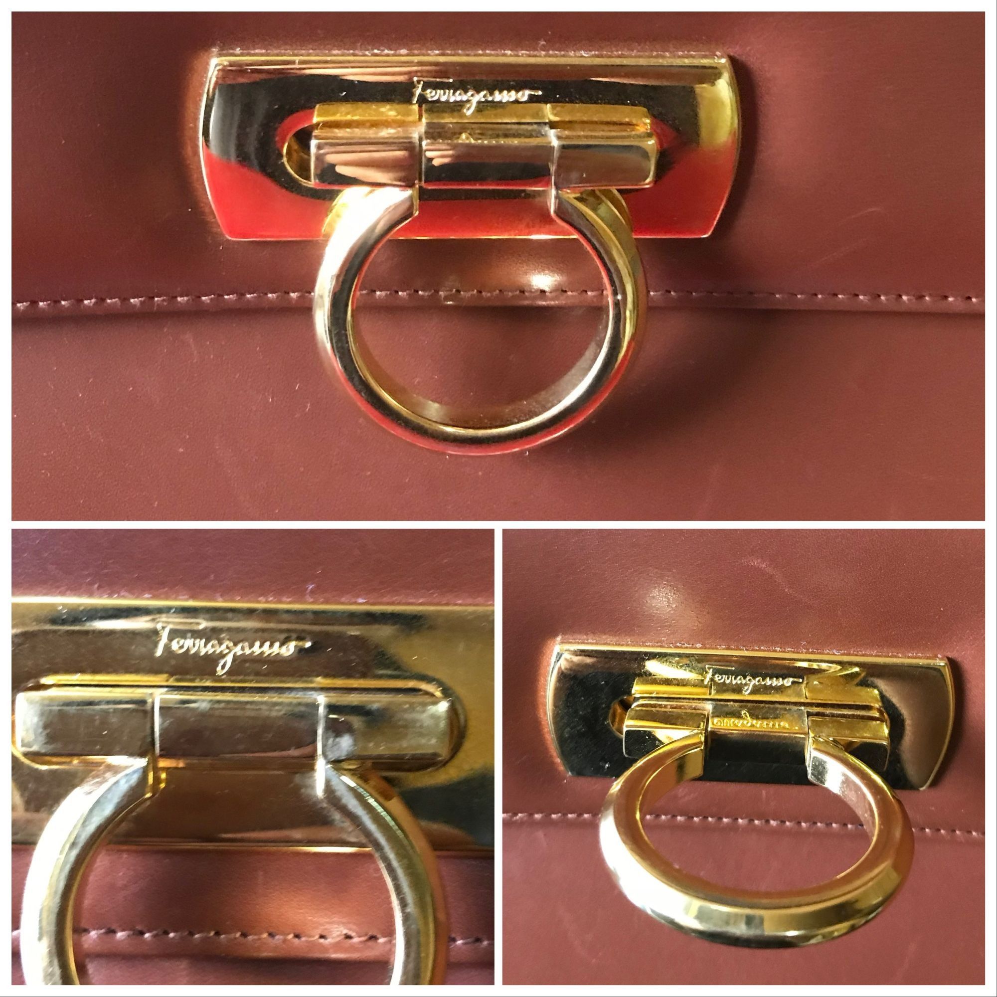 Salvatore Ferragamo Vintage Salvatore Ferragamo Gancini 2 way top handle bag Size ONE SIZE - 11 Thumbnail