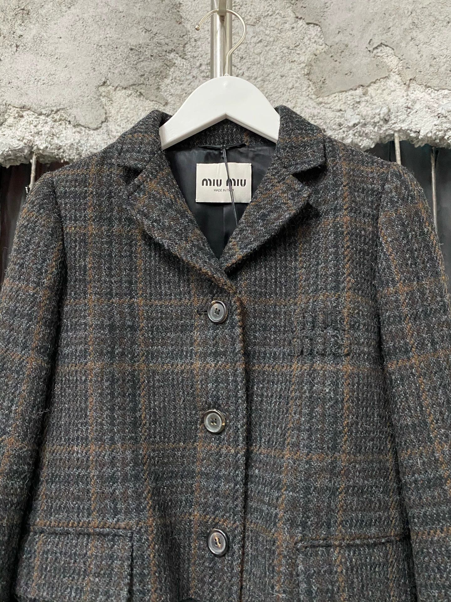 Miu Miu Miumiu Grey Plaid Suit Size: 36 Condition Size S / US 4 / IT 40 - 3 Thumbnail