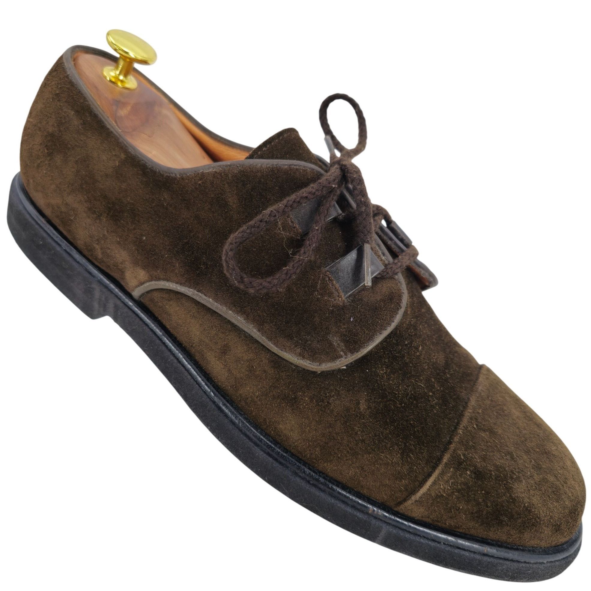 Bally Vintage Bally Switzerland Brown Suede Dress Shoes Mens 10.5 Size US 10.5 / EU 43-44 - 1 Thumbnail