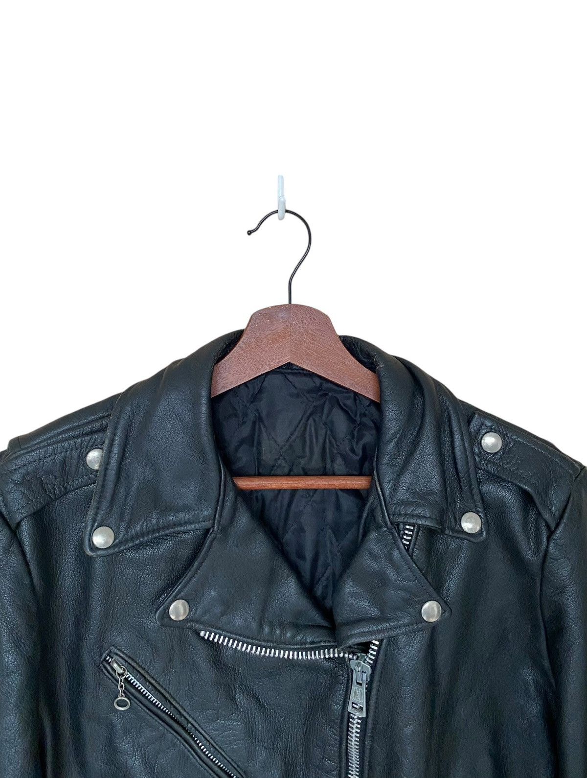 Other True Vintage Made In Usa Double Collar Leather Jacket 1960s Size US M / EU 48-50 / 2 - 3 Thumbnail