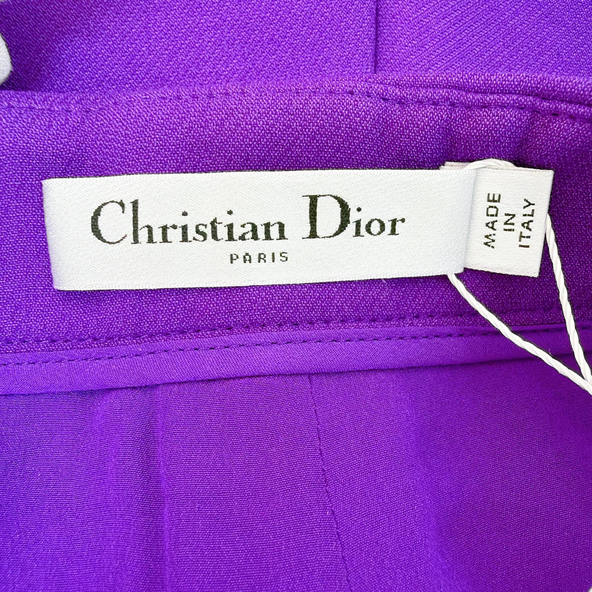 Dior Christian Dior Purple Pants Skirt F36 6279 Size 26" / US 2 / IT 38 - 6 Thumbnail