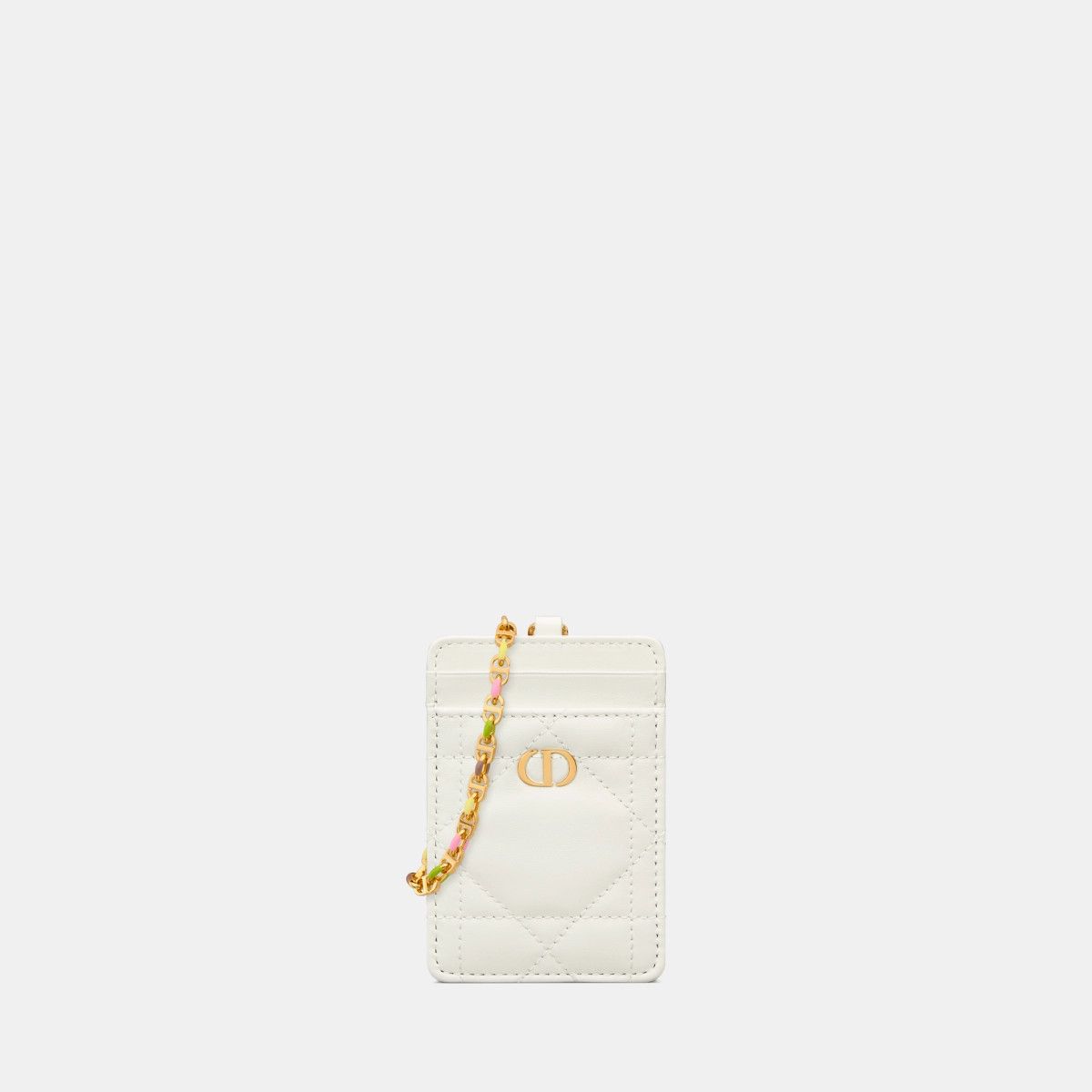Dior o1bcso1str0226 Size:OS/ Holder with Chain in White Size ONE SIZE - 1 Thumbnail
