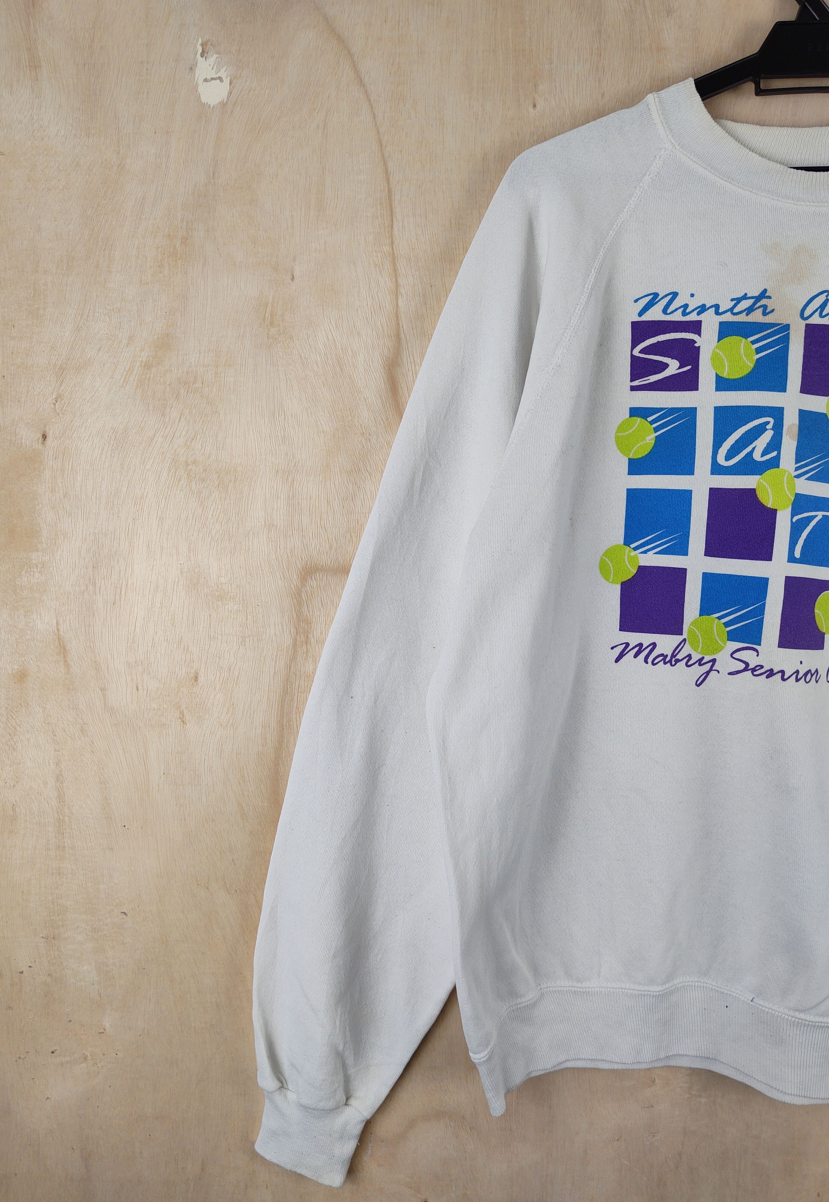 Vintage Hanes vintage White Sweatshirts #S2464 Size US XL / EU 56 / 4 - 6 Thumbnail