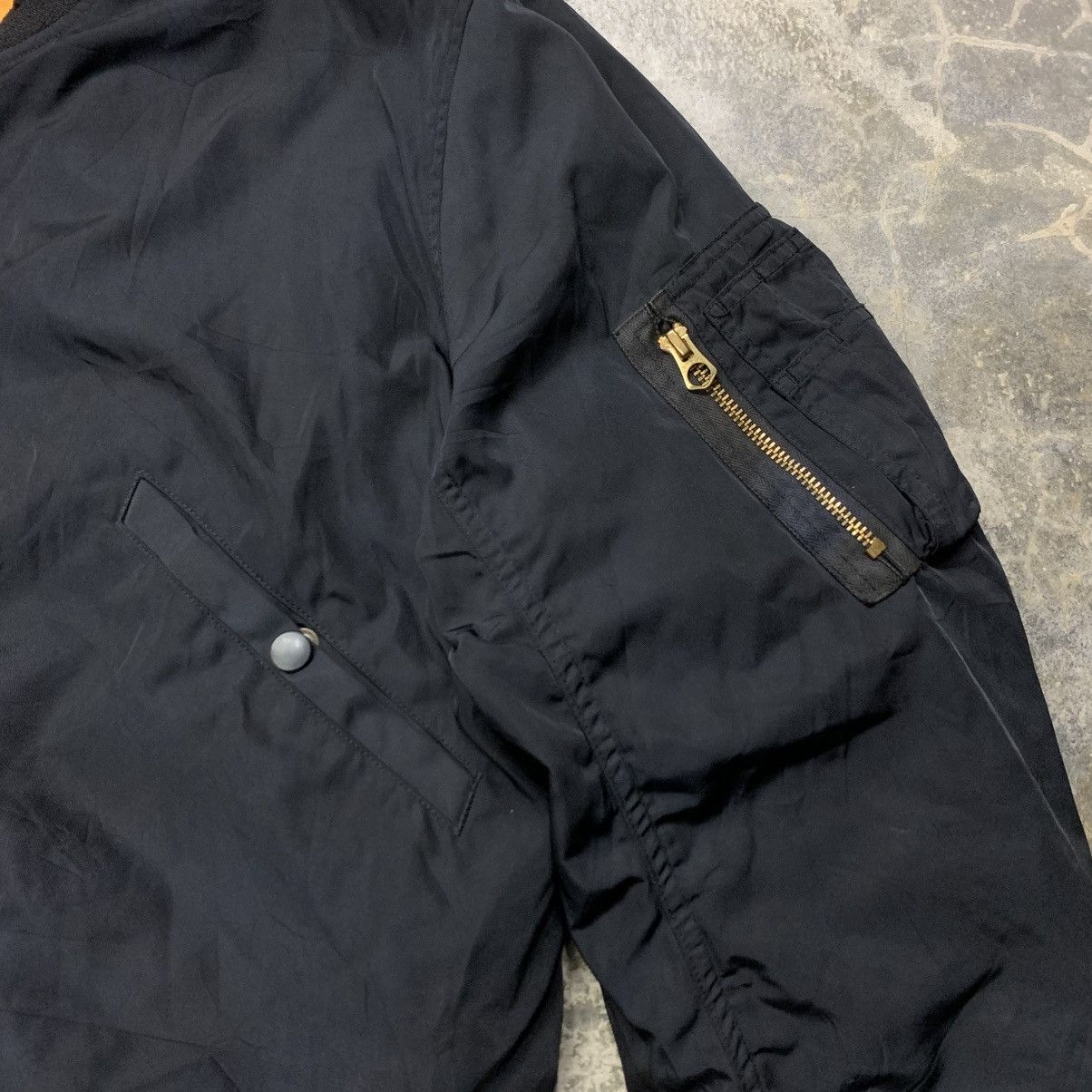 Japanese Brand × MOUSSY Moussy Distressed Bomber Jacket Boroque USA Limited Size US L / EU 52-54 / 3 - 3 Thumbnail