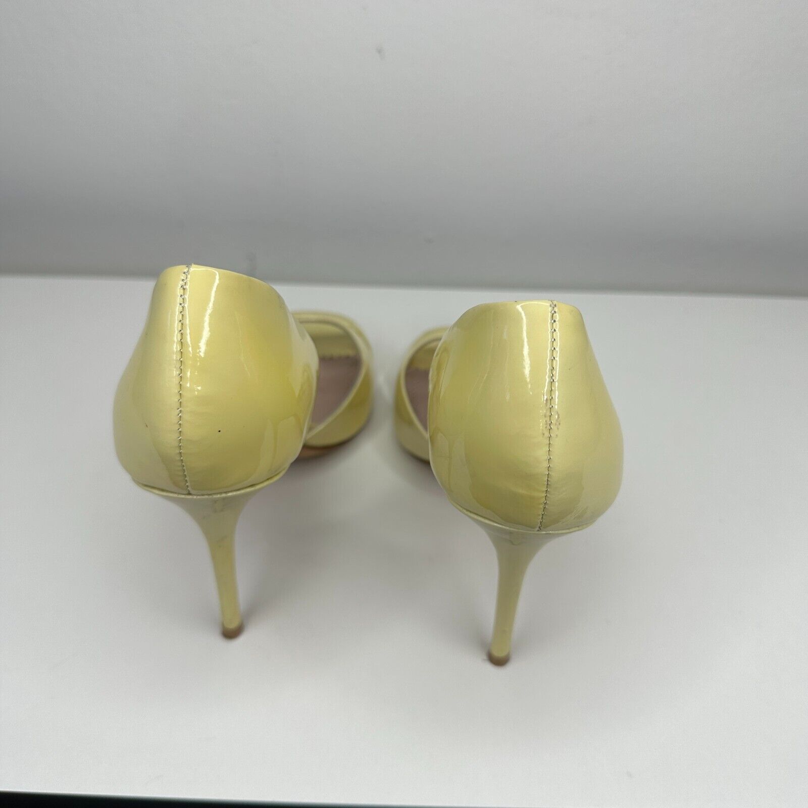 CAZABAT Jean-Michel Cazabat Yellow Olina DOrsay Stiletto Heel 38 7.5 Size US 7.5 / IT 37.5 - 4 Thumbnail