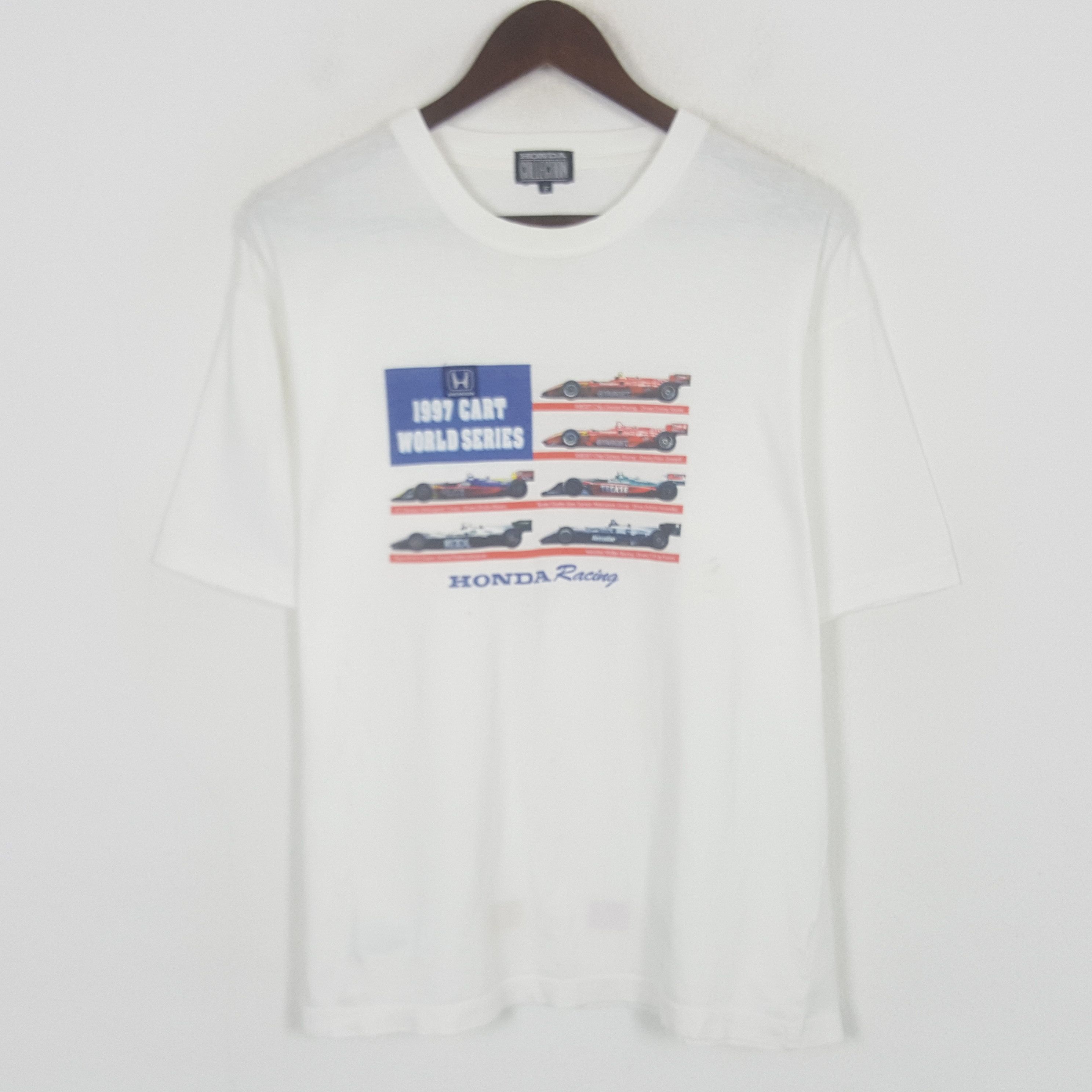 Honda Vintage Honda Racing 1997 Cart World Series Tshirt Size US L / EU 52-54 / 3 - 1 Thumbnail