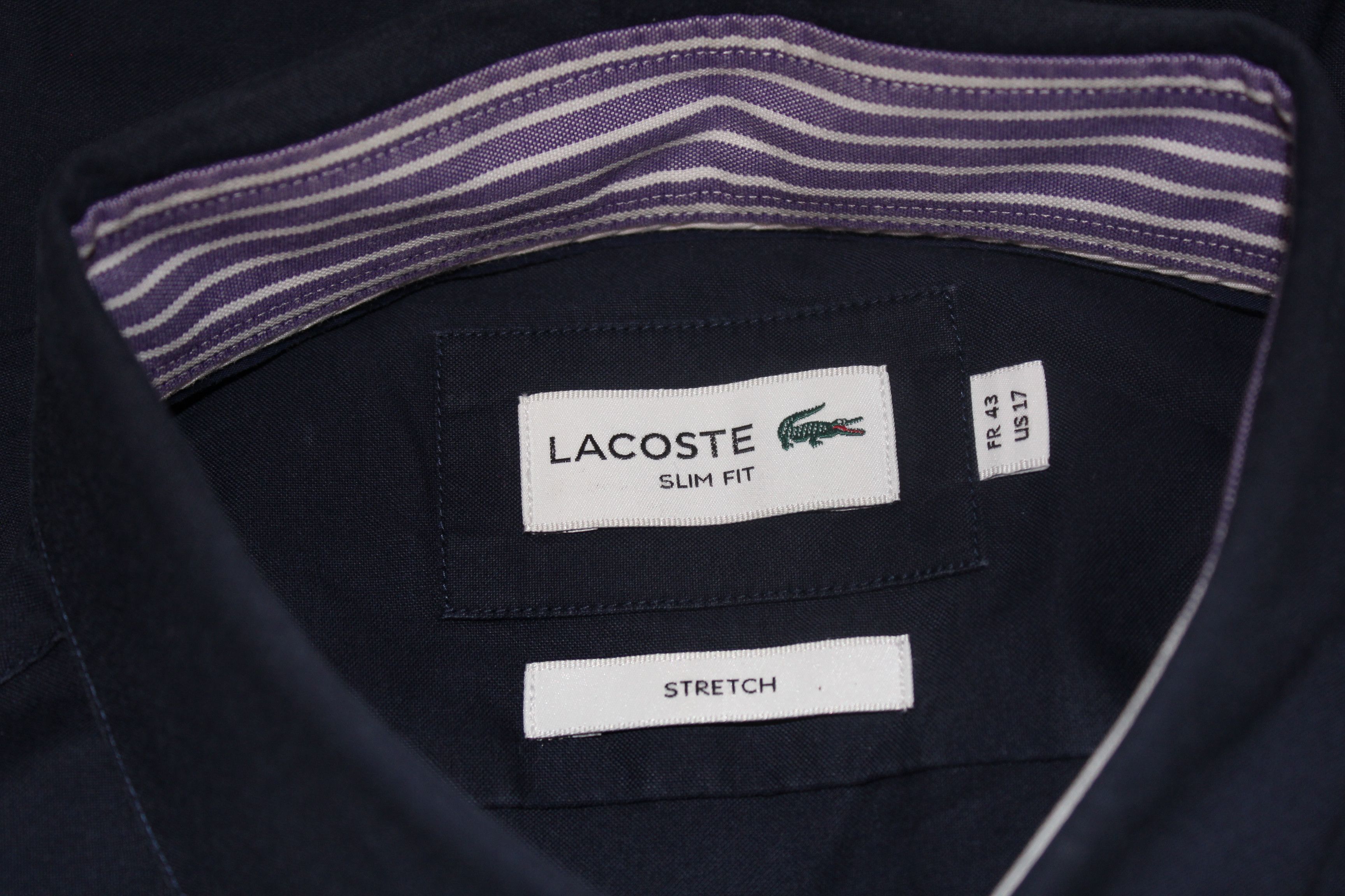 Lacoste LACOSTE Long Sleeve Blue Shirt Size FR 43 US 17 Size US L / EU 52-54 / 3 - 6 Thumbnail