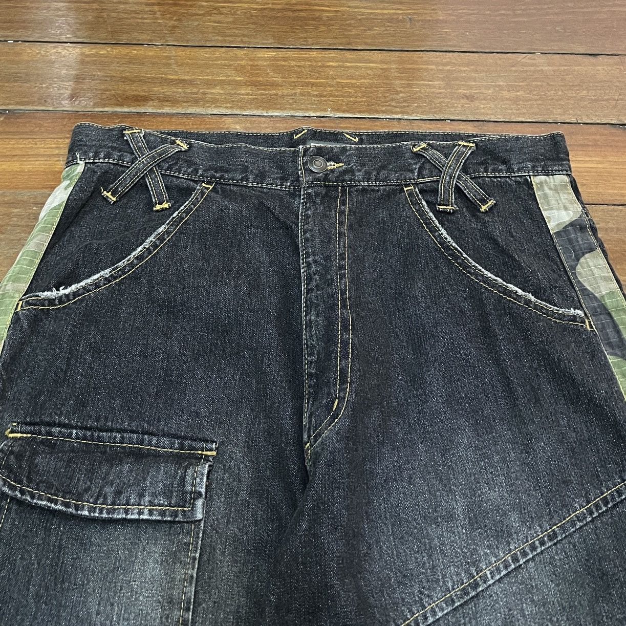 Hawk Rare Design Vintage Brand Hawk Rapper Baggy Jeans 2000s Size US 33 - 3 Thumbnail