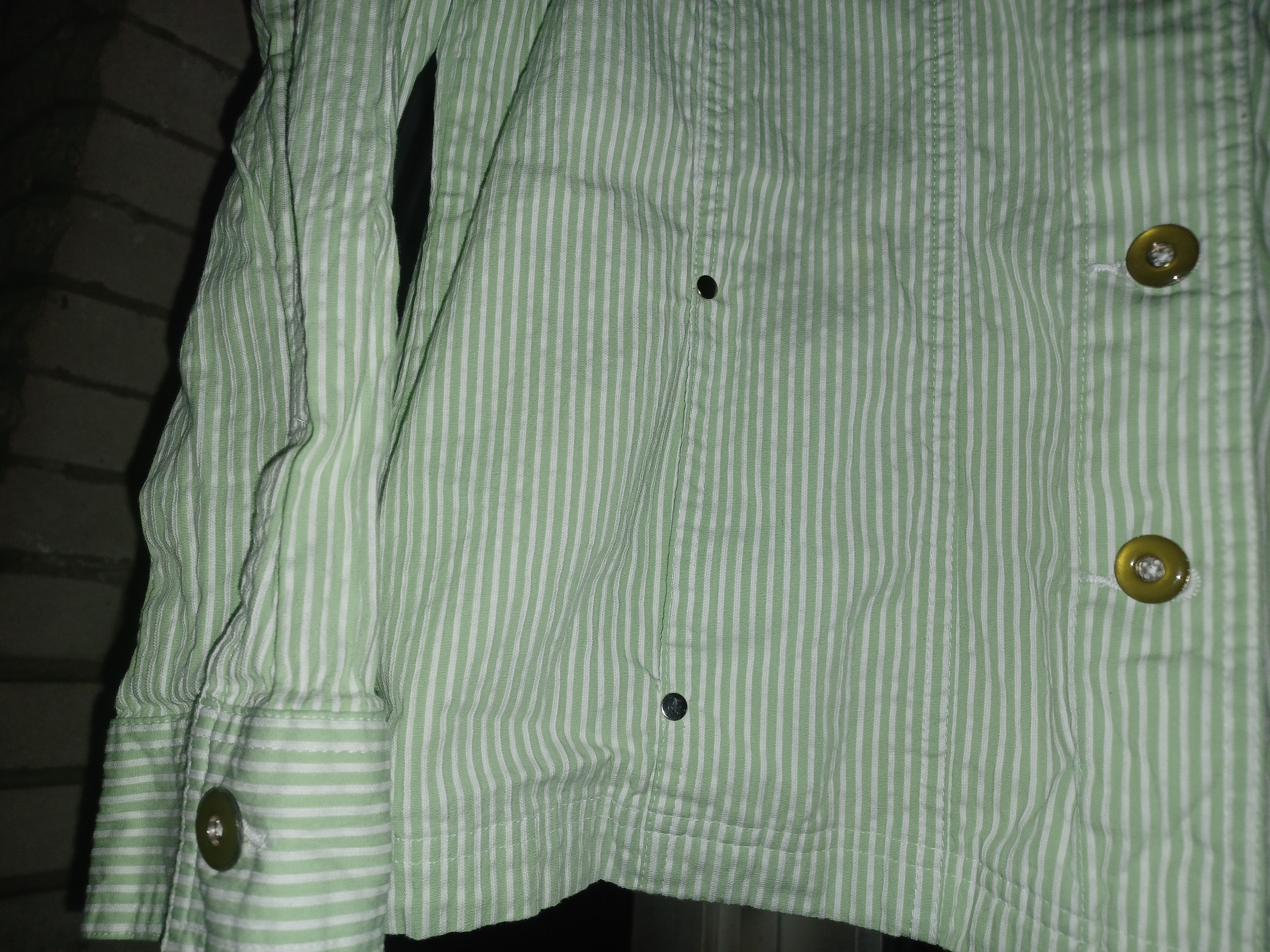 Other Allison Daley Women's Shirt/Jacket SZ 12 Lt. Green & White Size XL / US 12-14 / IT 48-50 - 3 Thumbnail