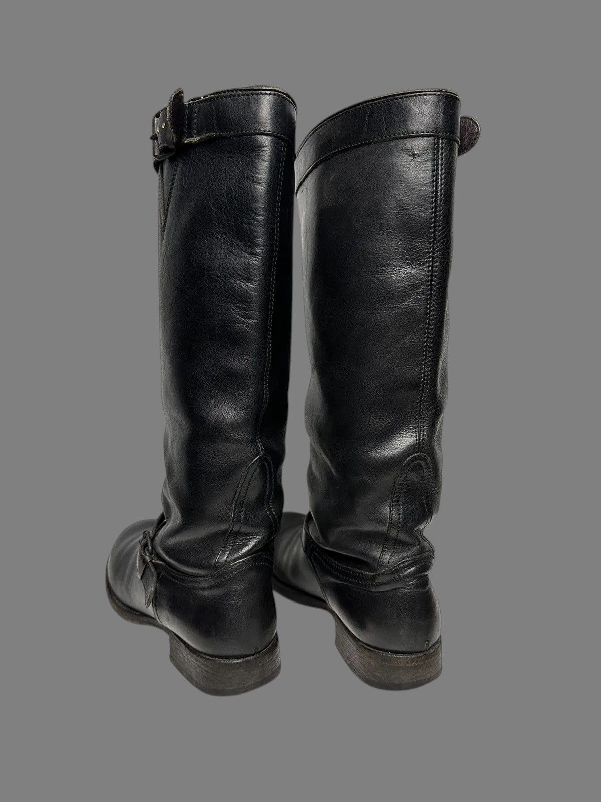A.S.98 MoMA Black Leather Boots Minimalist Classic Vintage Style Size US 7 / IT 37 - 4 Thumbnail