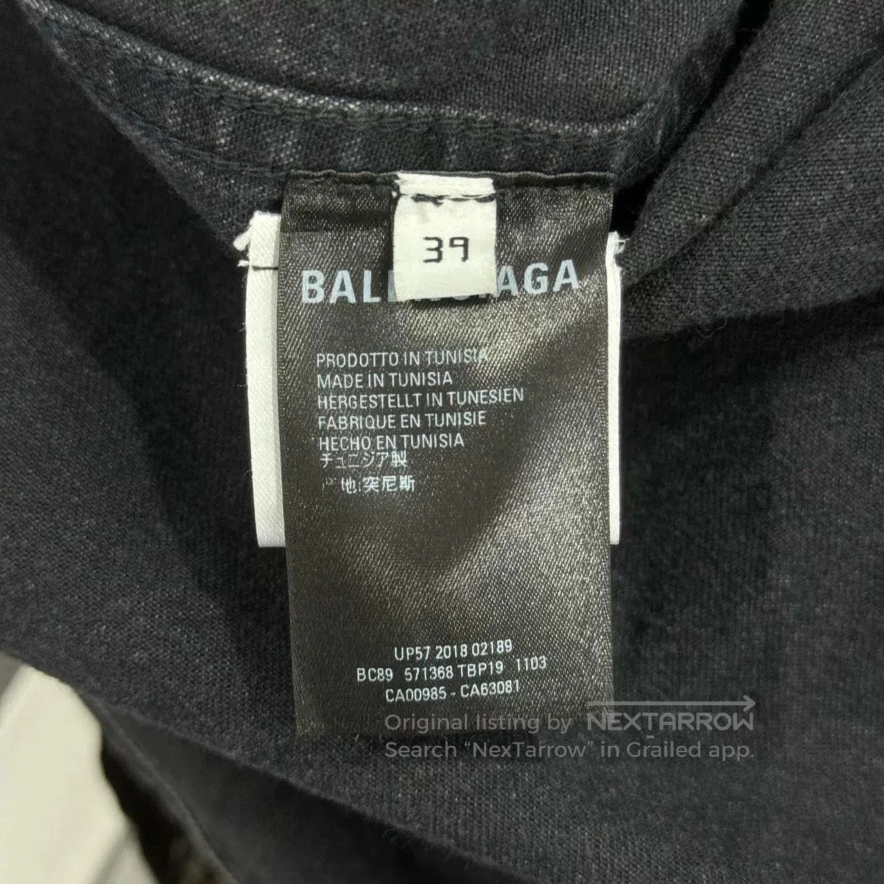 Balenciaga Balenciaga Back Letter Denim Shirt. Size US M / EU 48-50 / 2 - 5 Thumbnail