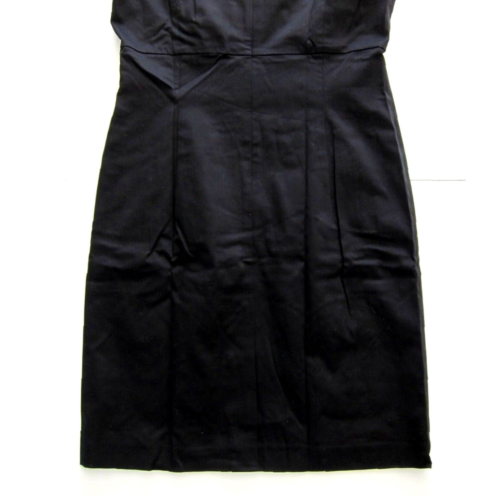 Jones New York NWT Jones New York Signature Black Cotton Stretch Cap Sleeve Sheath Dress 10 Size L / US 10 / IT 46 - 7 Thumbnail