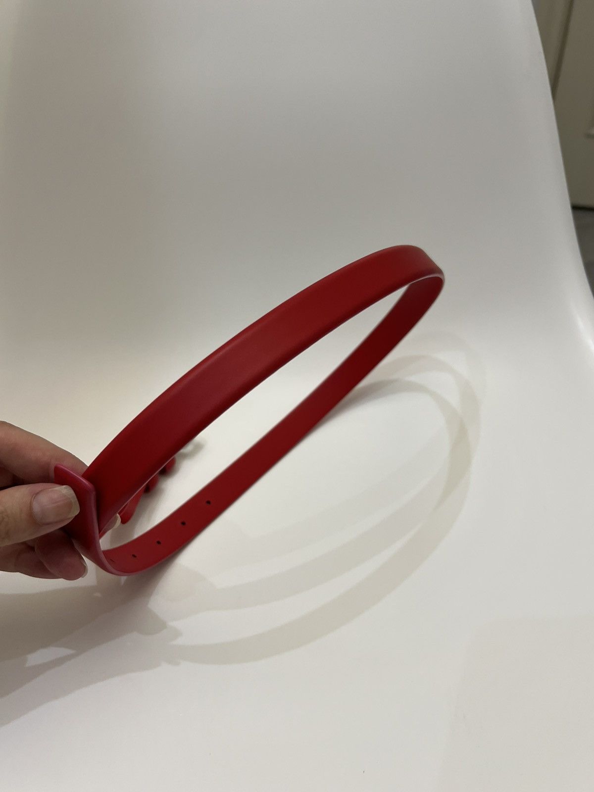Dior Dior Red Leather belt Women’s Size 42 Size ONE SIZE - 9 Thumbnail