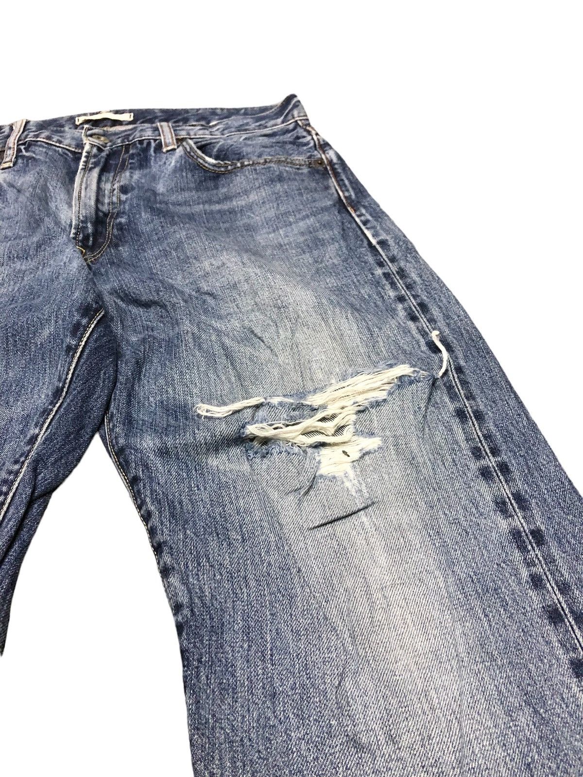 Uniqlo REDLINE‼️‼️SELVEDGE DISTRESSED DENIM BY UNIQLO Size US 31 - 4 Thumbnail