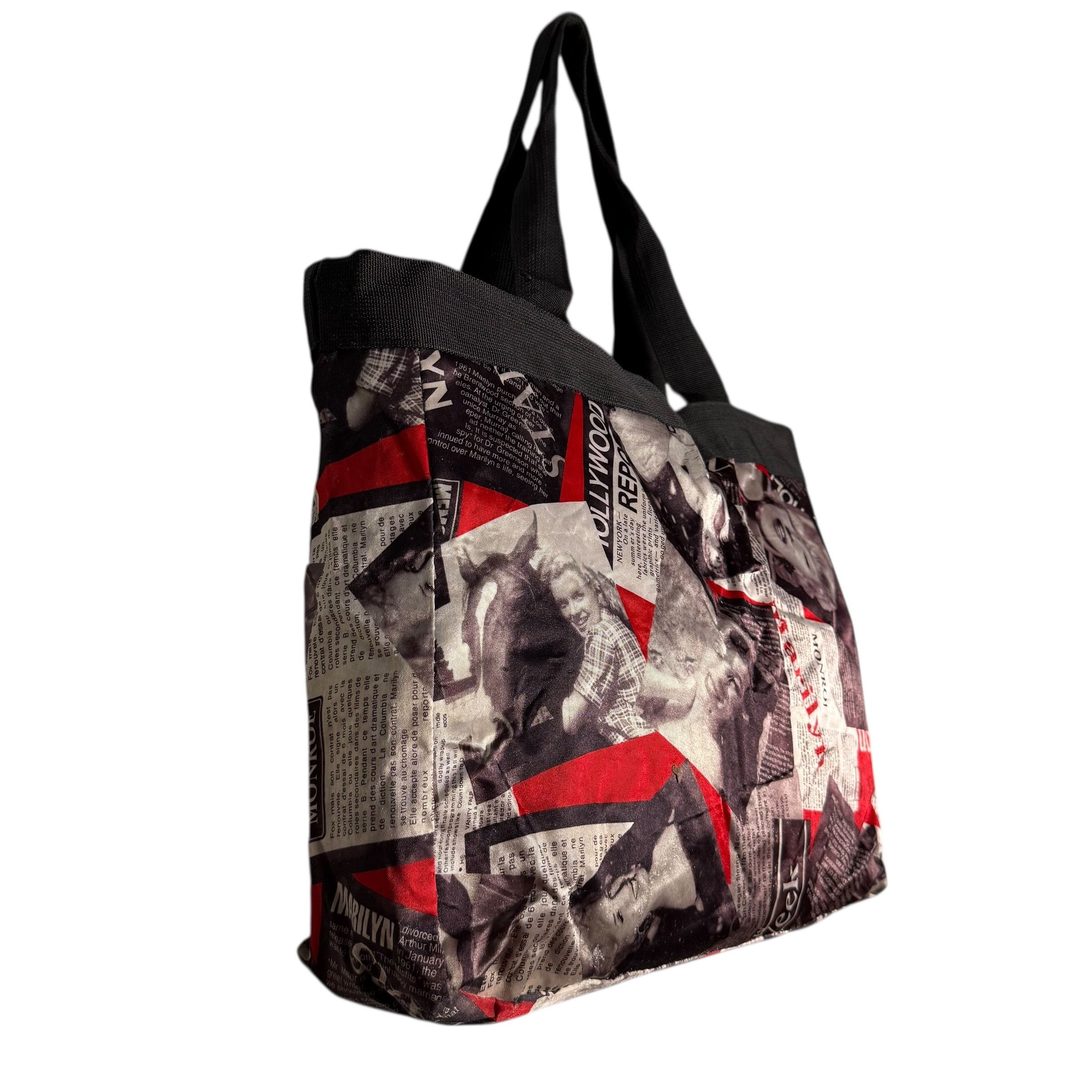 Band Tees 🔥RARE🔥Marilyn Monroe AOP Newspaper Printed Tote Bag Size ONE SIZE - 5 Thumbnail