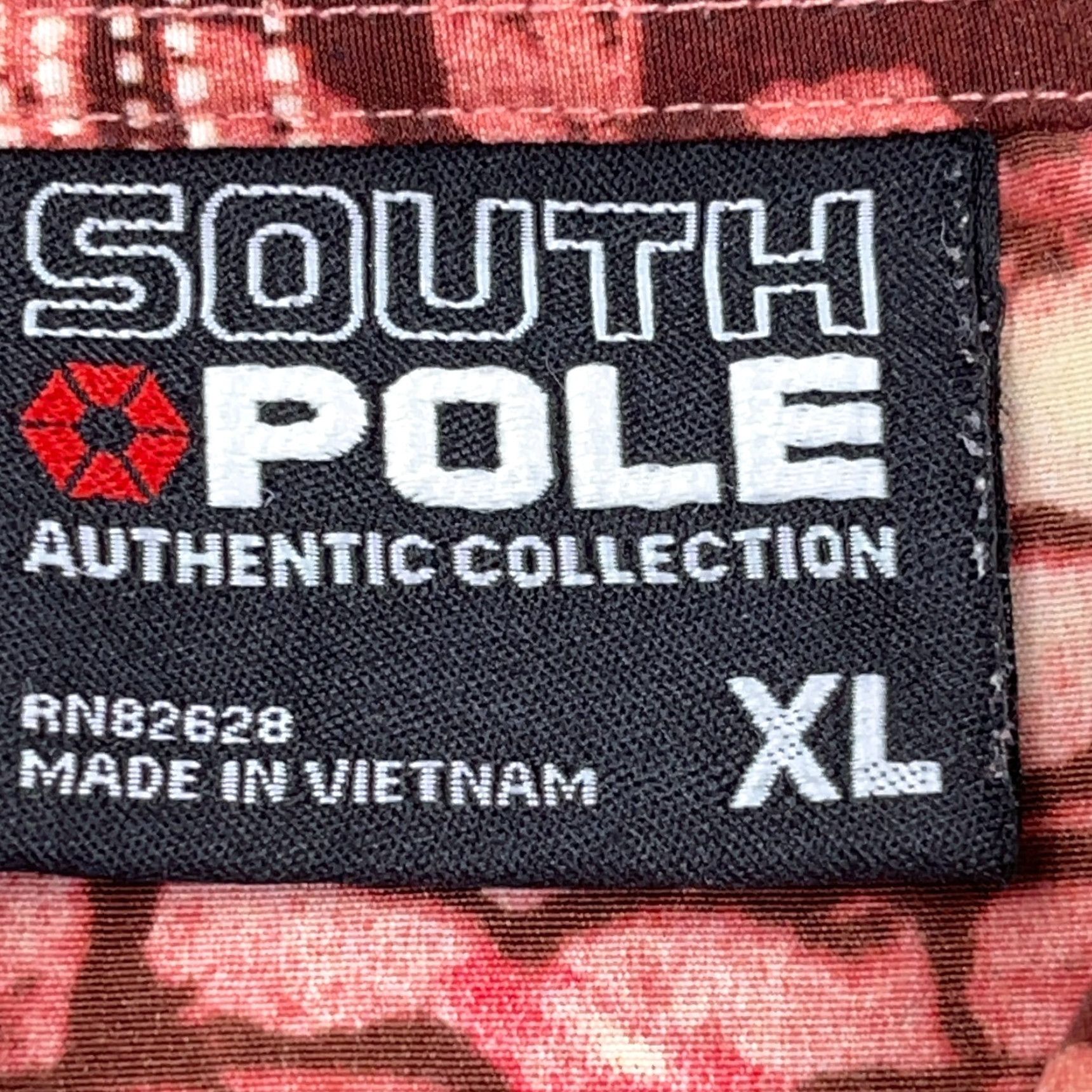 Southpole VINTAGE South Pole Shirt Men XL Red Button Up 90s AOP Geometric Brick Wall Vintage Clothing Size US XL / EU 56 / 4 - 6 Thumbnail