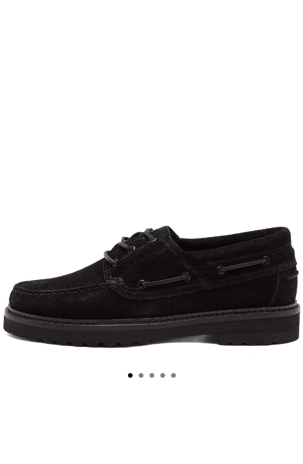 VINNY's VINNY’S Aztec Boat Shoe - Black Suede Size US 10.5 / EU 43-44 - 2 Thumbnail