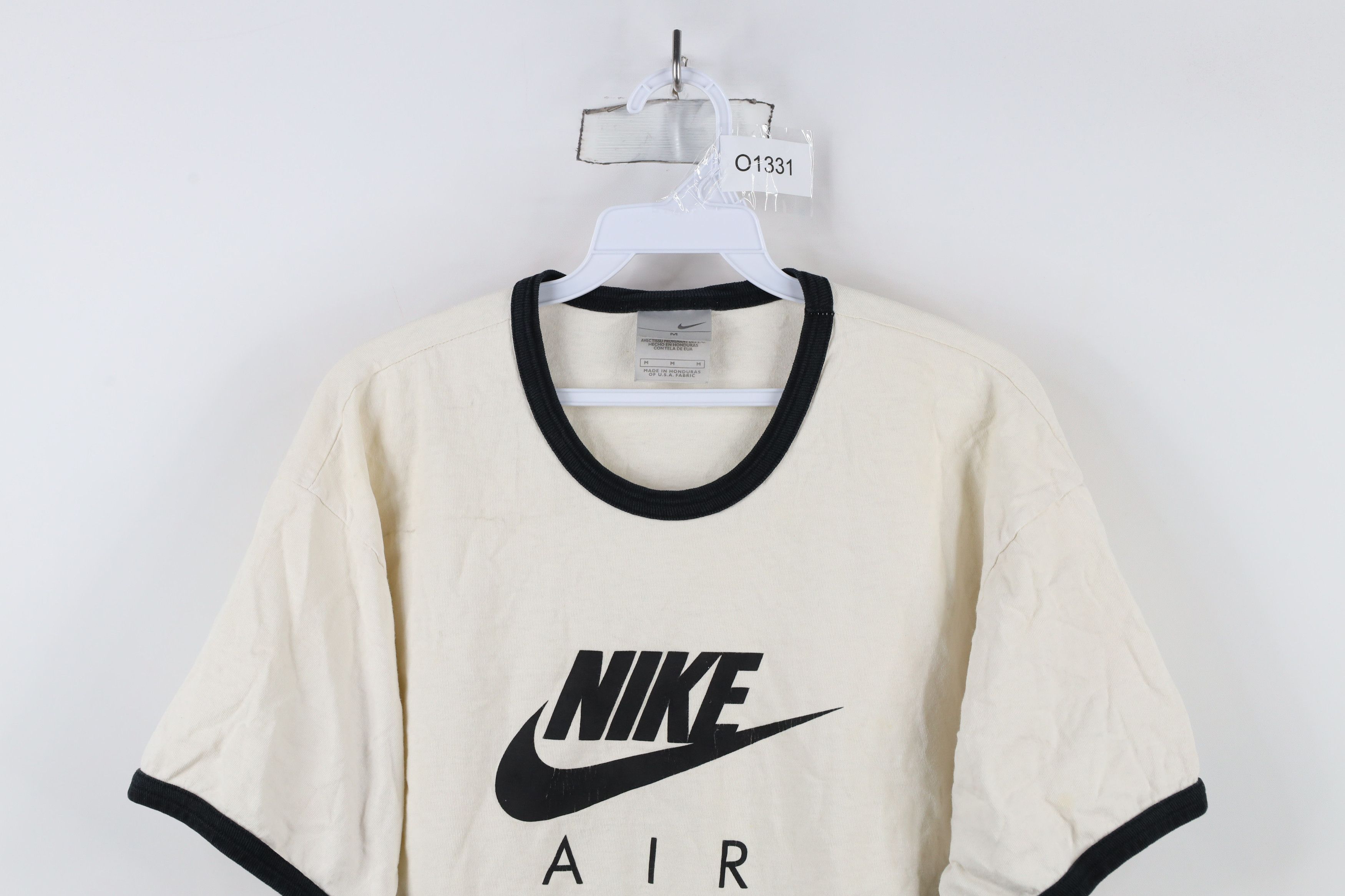 Nike × Vintage Vintage Nike Air Travis Scott Big Swoosh Ringer T-Shirt Size US M / EU 48-50 / 2 - 2 Thumbnail