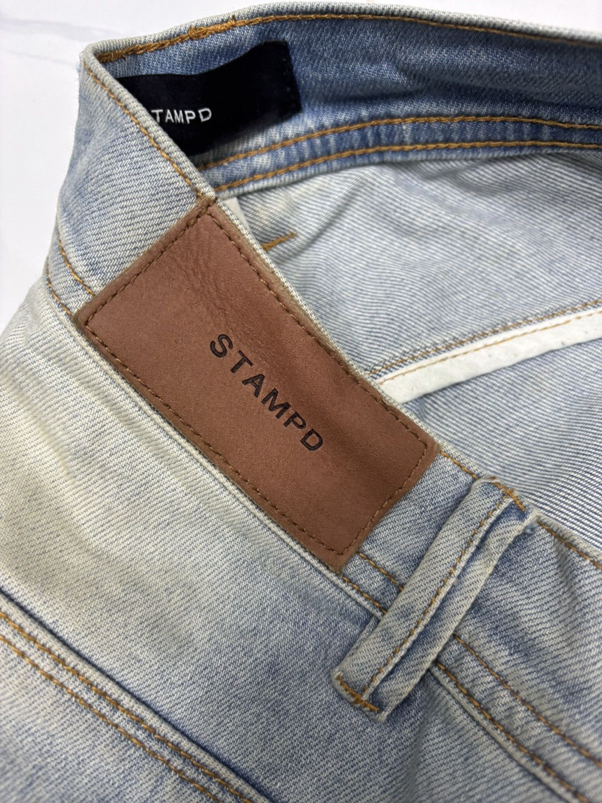 Stampd STAMPD THRASHED DISTRESSED DENIM JEANS Size US 30 / EU 46 - 10 Thumbnail