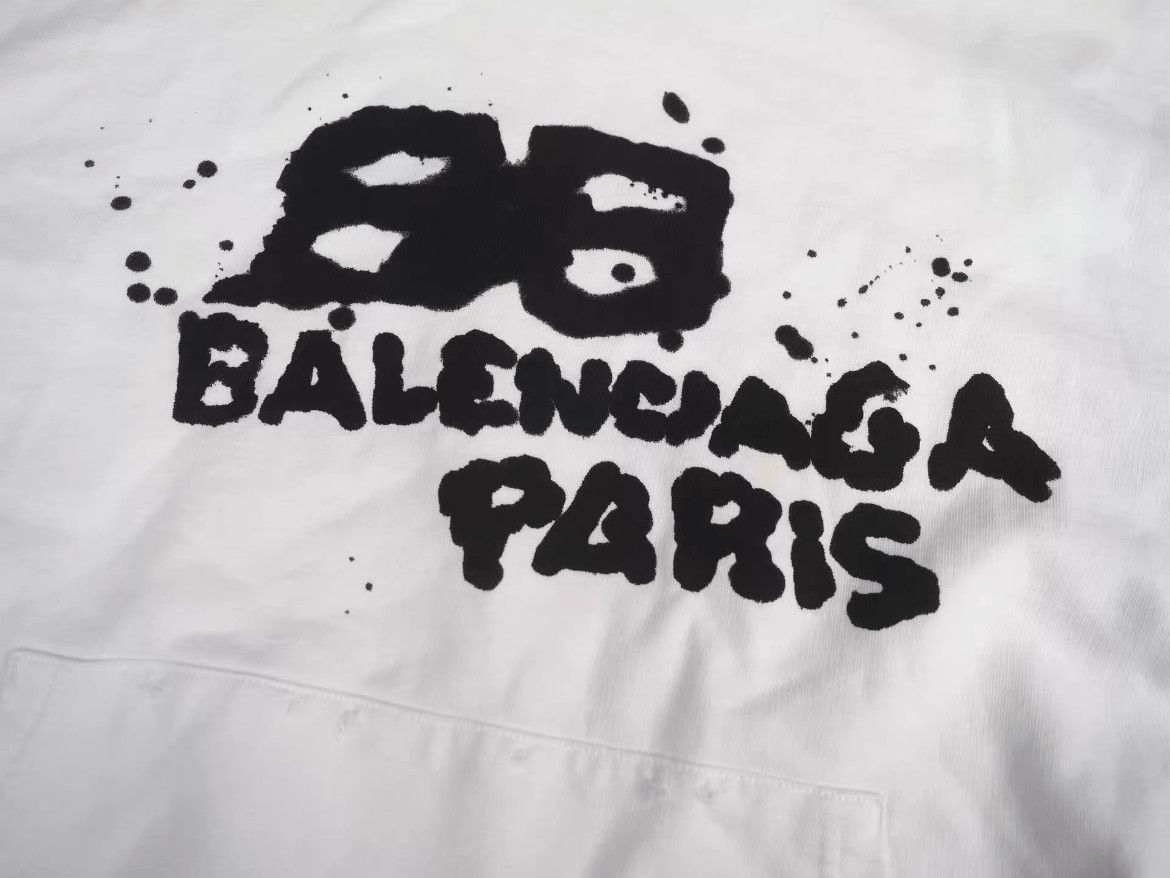Balenciaga Balenciaga 22AW Hand Drawing Logo Hoodie-2507 Size US M / EU 48-50 / 2 - 2 Thumbnail