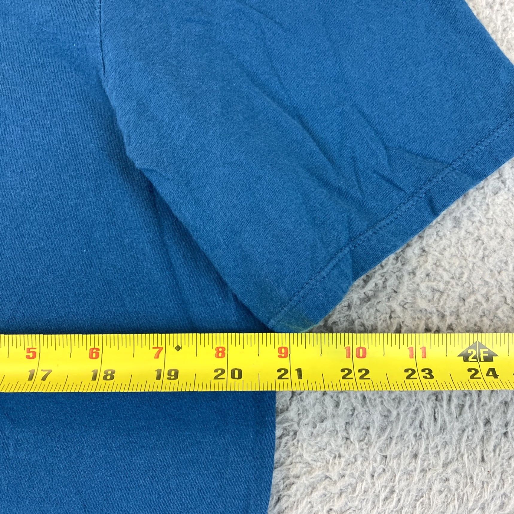 Nike Nike T-Shirt Swoosh Logo Short Sleeve Crew Neck Men L White Blue 70-27 Size US L / EU 52-54 / 3 - 4 Thumbnail