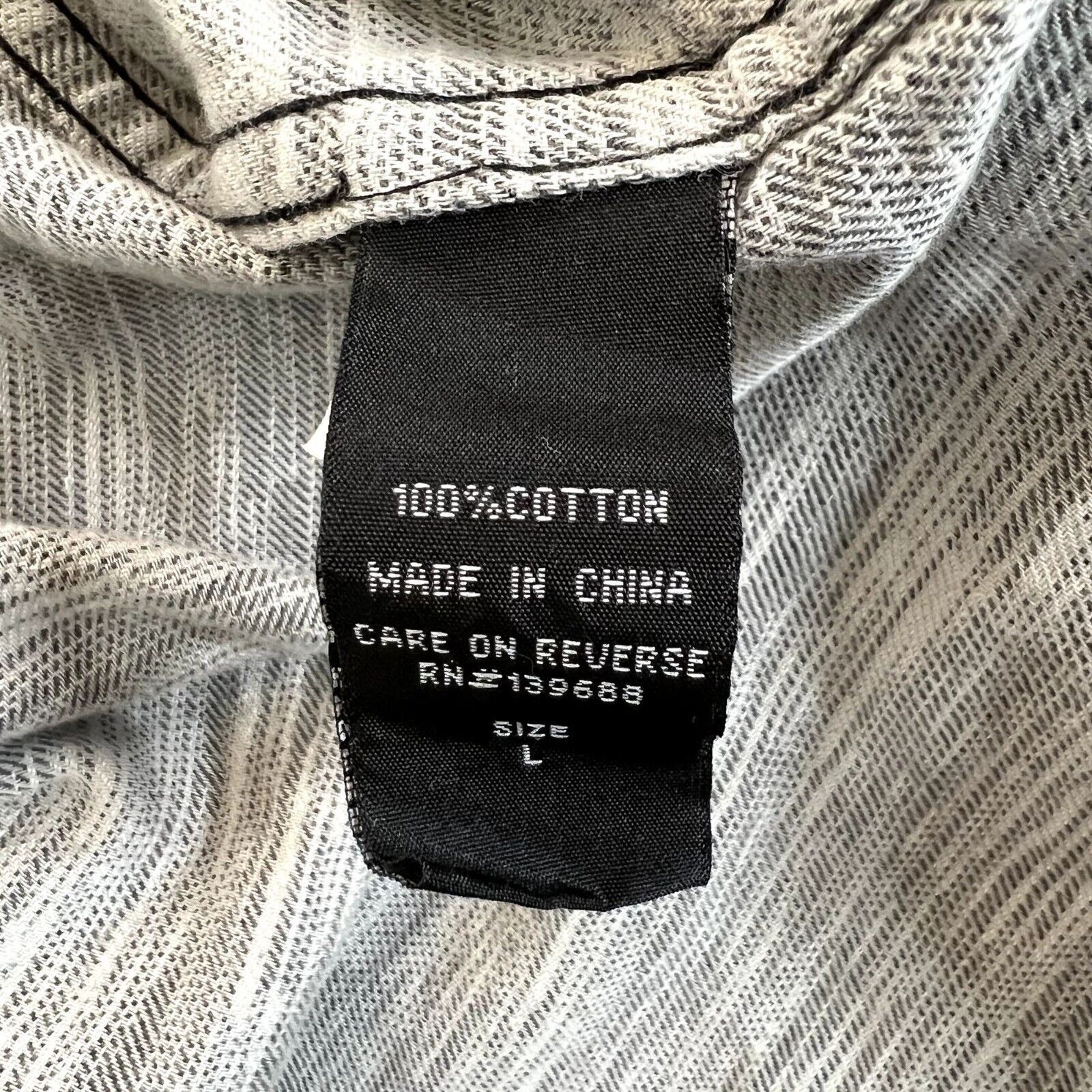 Ocean Current Ocean Current Marled Gray Button Down Shirt Size US L / EU 52-54 / 3 - 5 Thumbnail