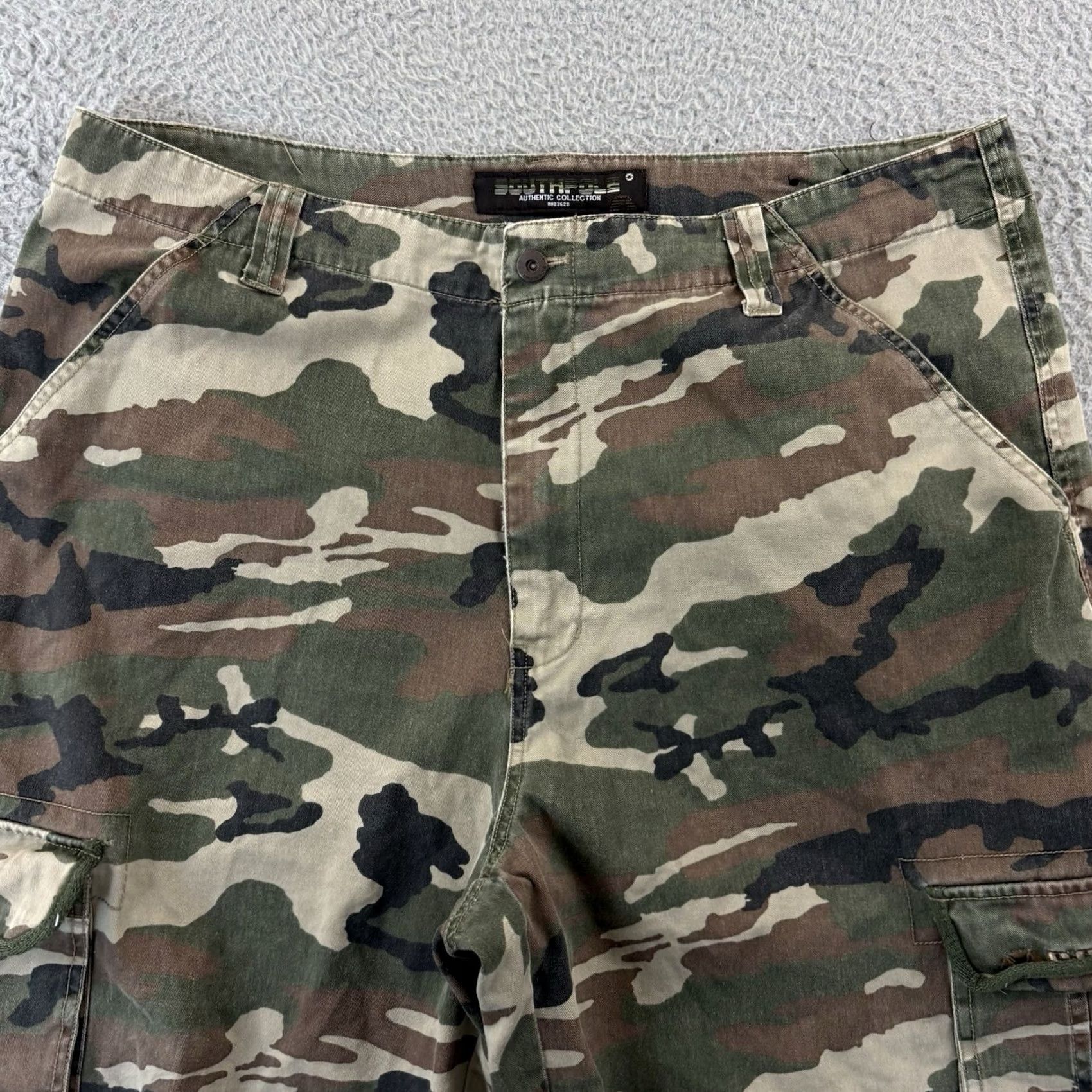 Southpole VINTAGE SouthPole Cargo Shorts Mens 38 Camo Baggy Fit Loose Y2K Hip Hop 11” Size US 38 / EU 54 - 4 Thumbnail