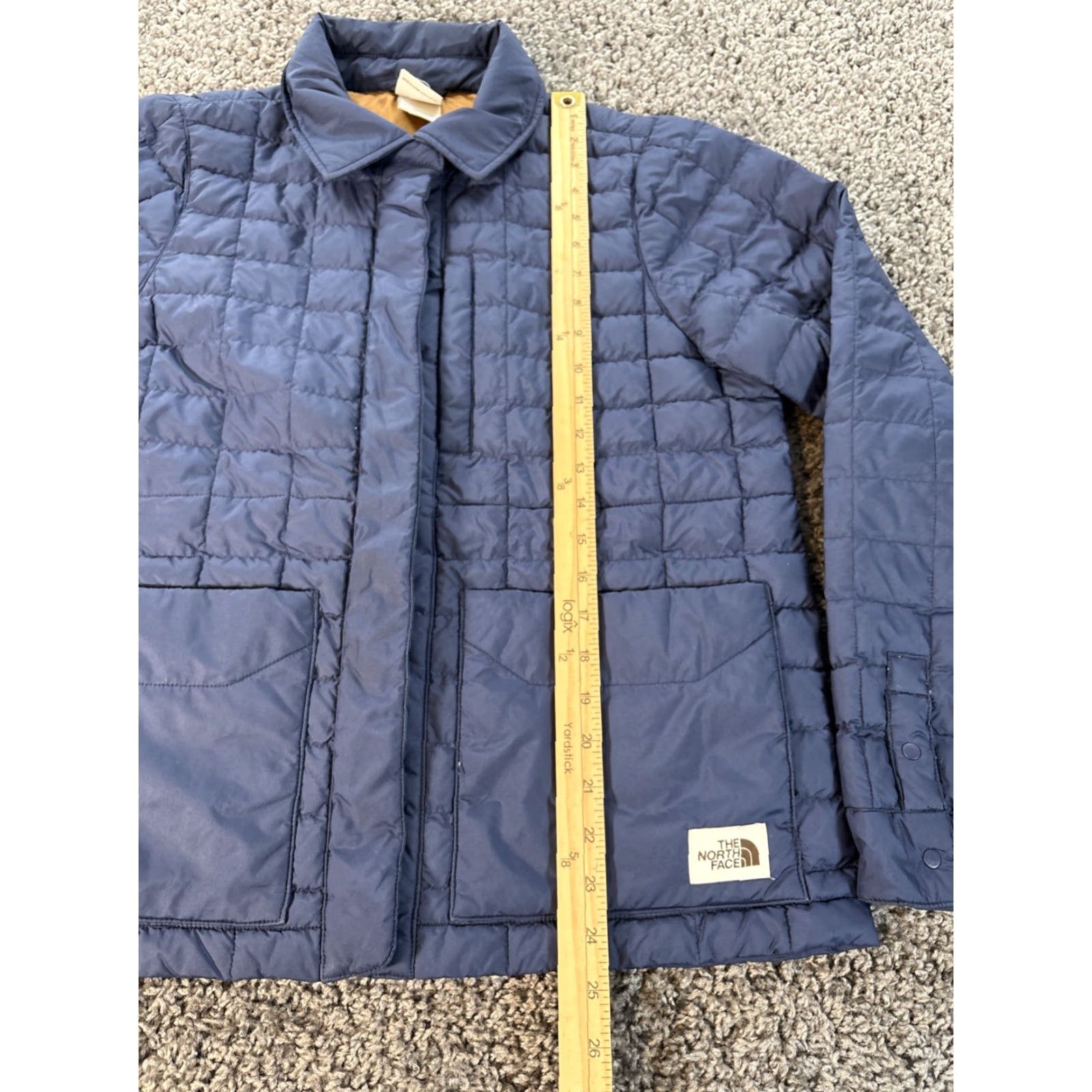 The North Face The North Face Thermoball Jacket Womens M Blue Puffer Button Snap Jacket Womens Medium Blue The North Face Thermoball Decade Puffer Size M / US 6-8 / IT 42-44 - 2 Thumbnail