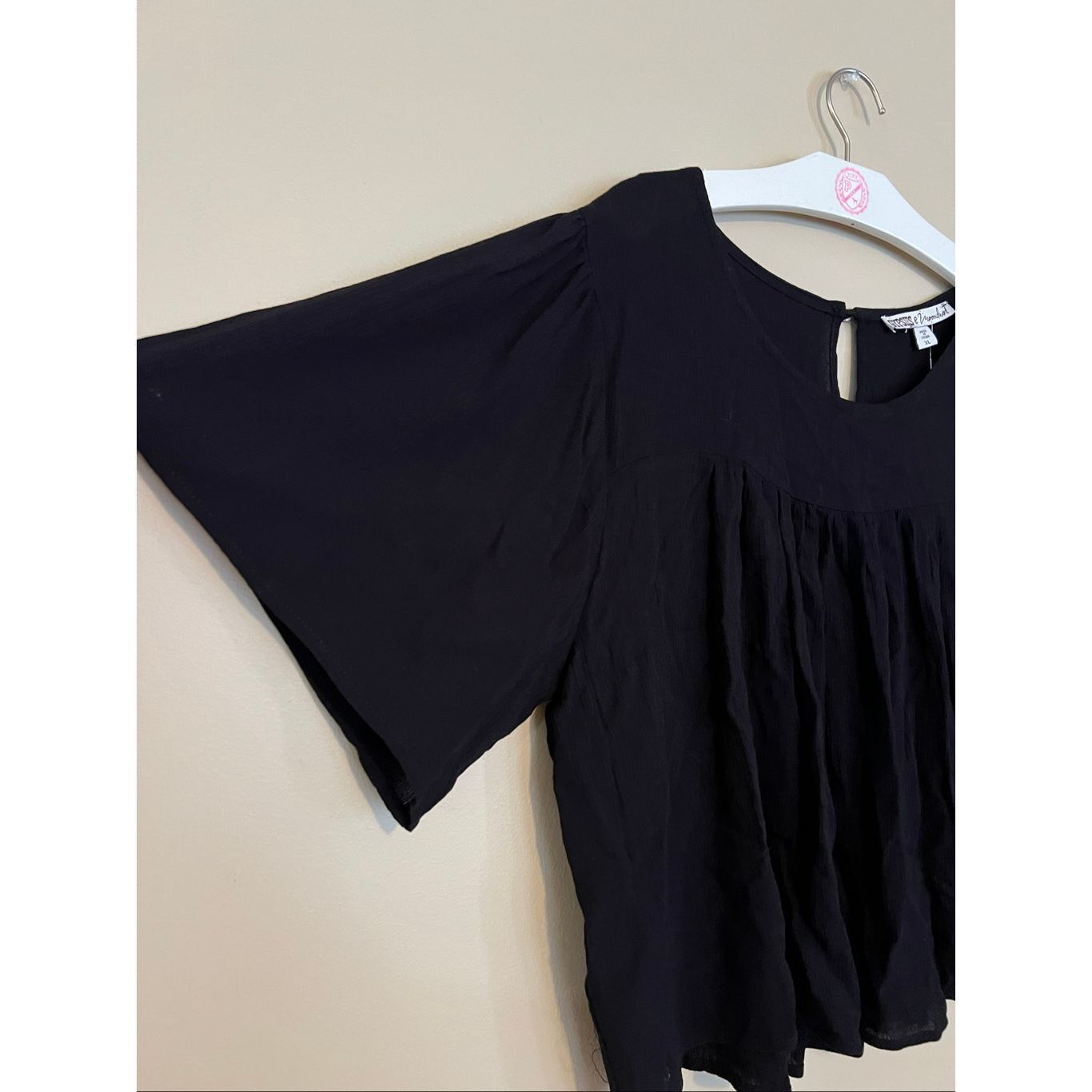 Other Gypsies & Moondust Black Top Woman’s Size XL NEW Size XL / US 12-14 / IT 48-50 - 2 Thumbnail