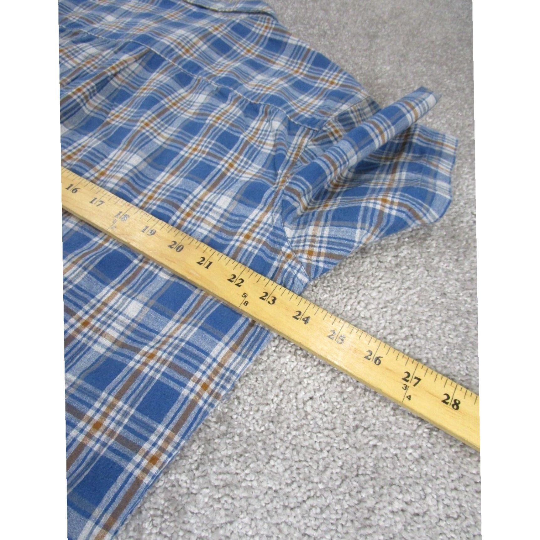 Prana Prana Mens Large XL Blue Plaid Button Up Outdoor Shirt Size US L / EU 52-54 / 3 - 6 Thumbnail
