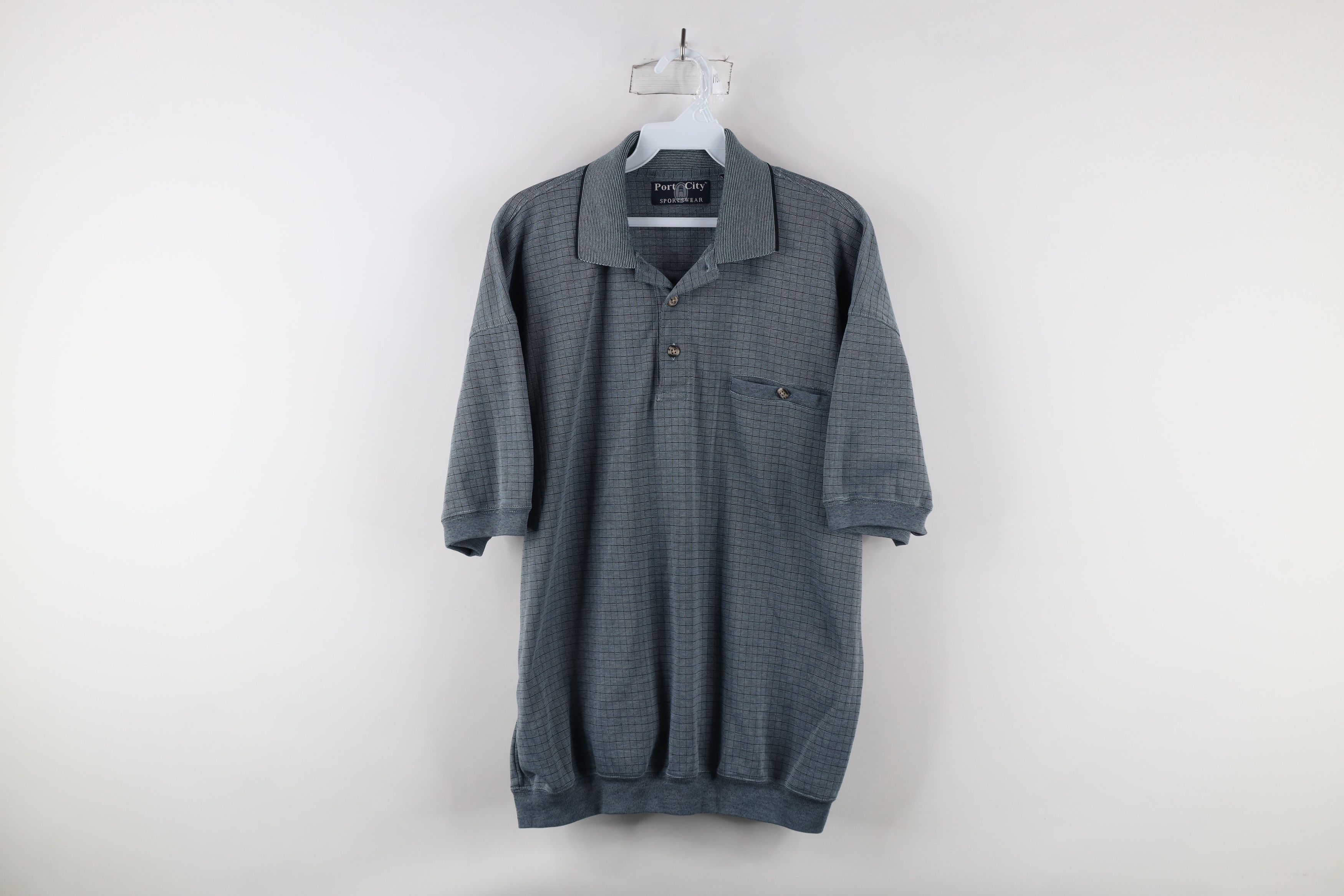 Vintage Vintage 90s Streetwear Collared Pullover Polo Shirt Size US L / EU 52-54 / 3 - 1 Thumbnail