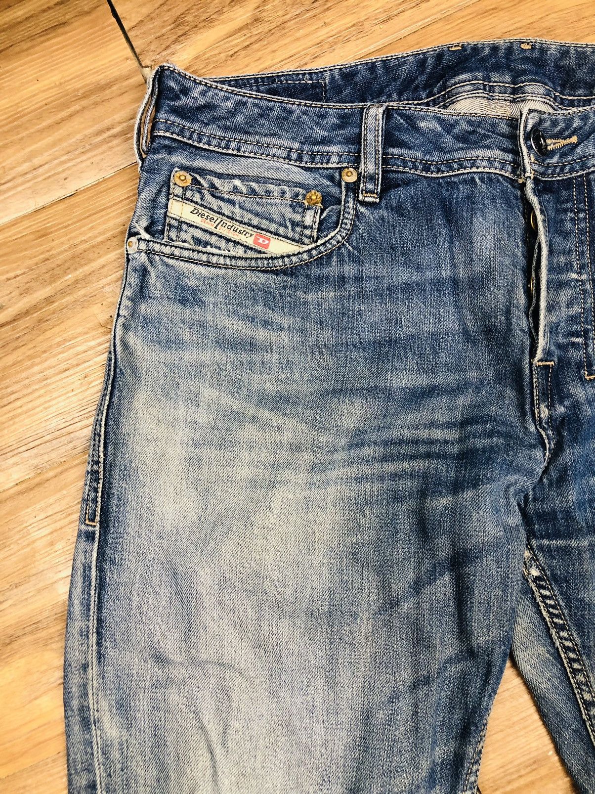 Diesel Diesel Industry Distress Jeans (33) Size US 31 - 5 Thumbnail