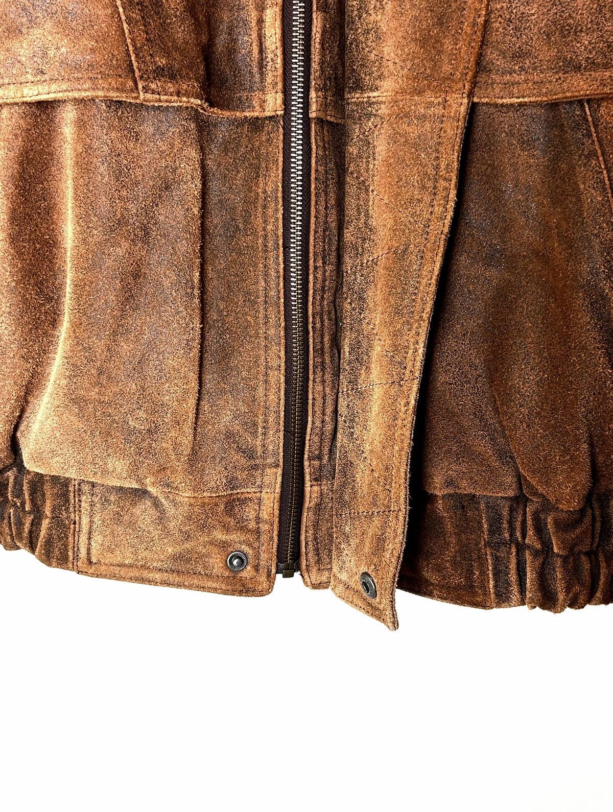Genuine Leather Collezione Distressed Suede Leather Jacket Size US M / EU 48-50 / 2 - 8 Thumbnail
