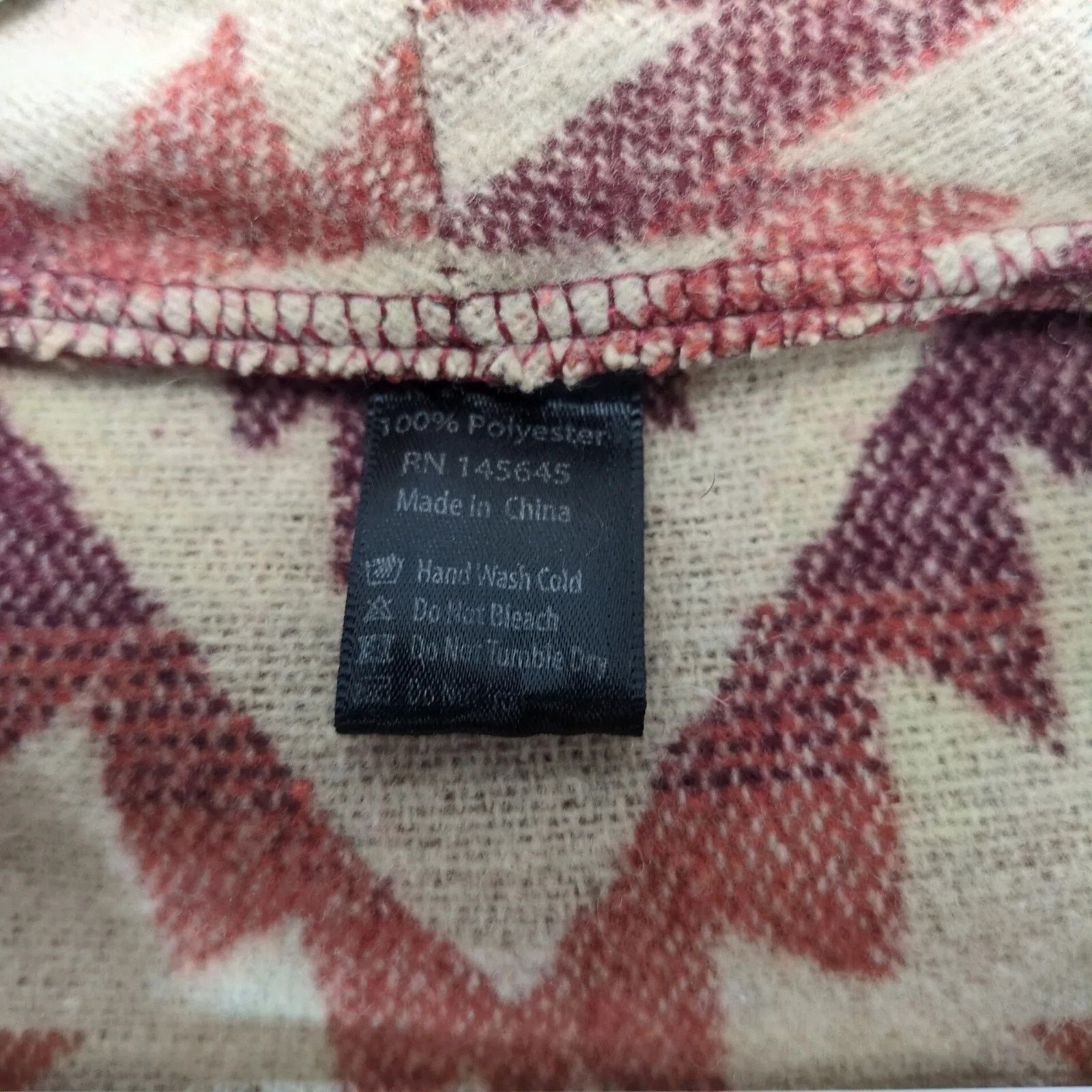 Other Southwestern Aztec Fleece Open Vest Women's L Drape Pockets Size L / US 10 / IT 46 - 6 Thumbnail