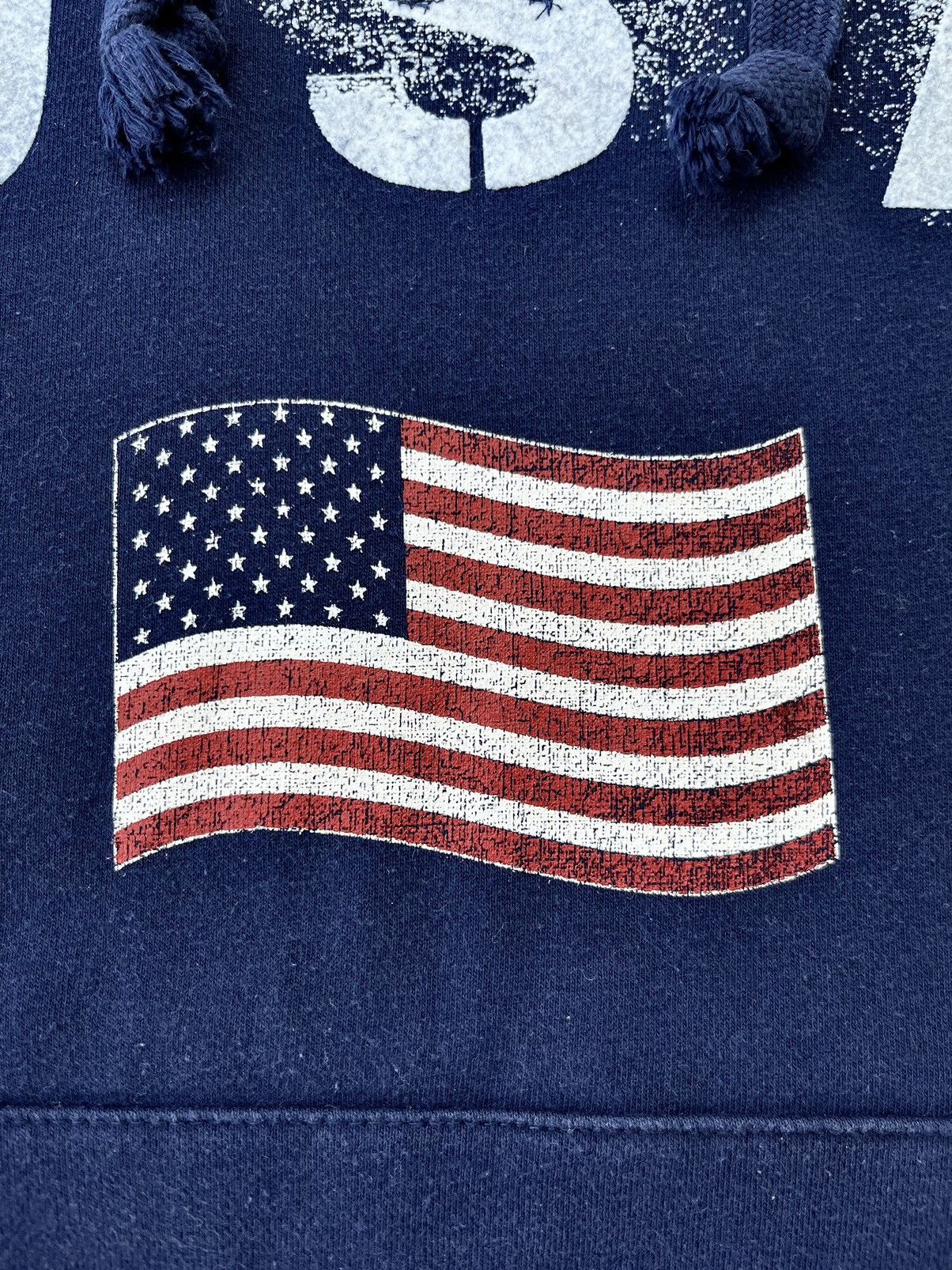 Vintage USA Flag Hoodie Big Logo Like Polo Ralph Lauren Y2K Vintage Size US M / EU 48-50 / 2 - 5 Thumbnail