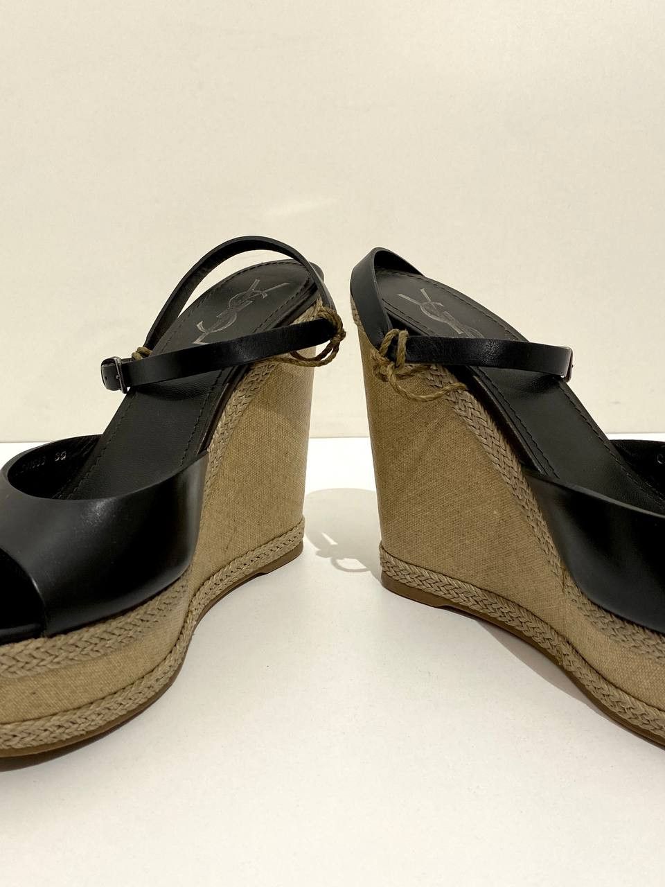 Yves Saint Laurent Yves Saint Laurent YSL Platform Sandals Leather High Heels Size US 8 / IT 38 - 8 Thumbnail