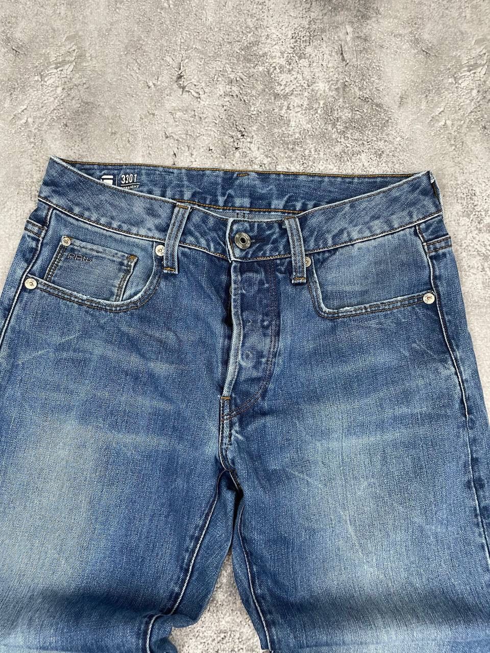 G-Star G-Star RAW Men's Denim Jeans PantsBlue 3301 Straight Vintage Size US 29 - 7 Thumbnail