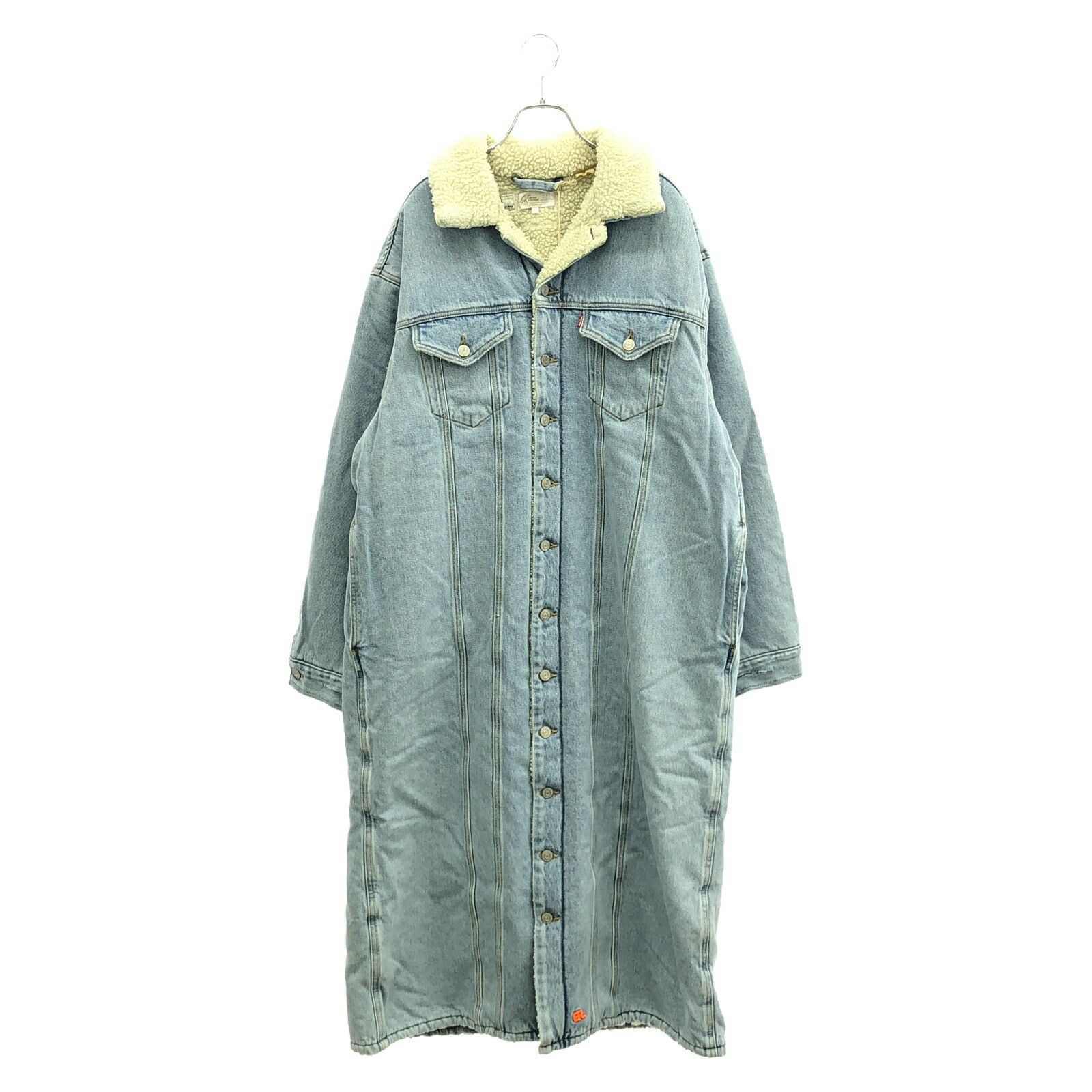Other Other ERL Levi's Collaboration Cotton Denim Coat Cotton Outerwear Size ONE SIZE - 1 Thumbnail