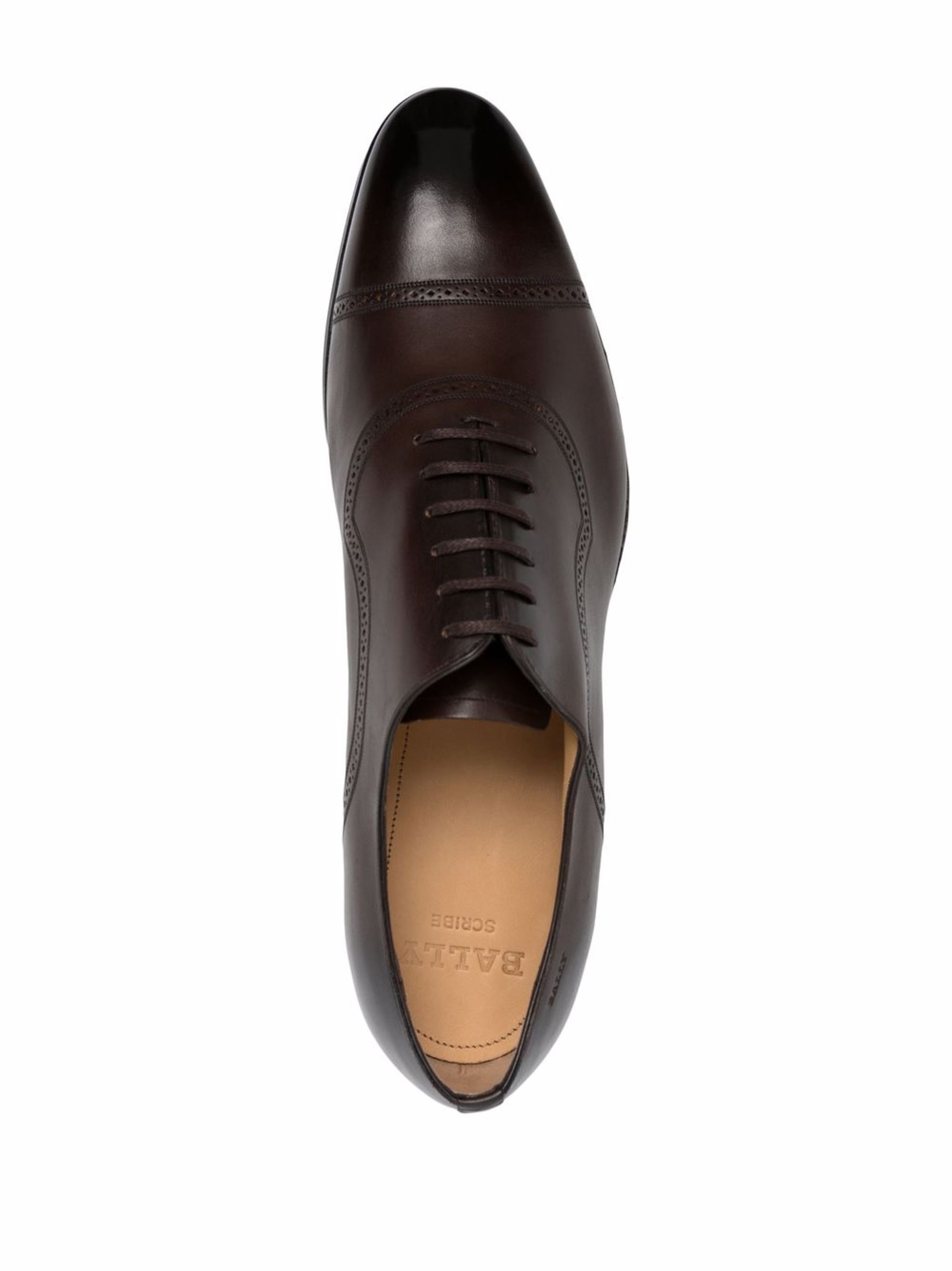 Bally o1y1224 Lace Up Leather Shoes in Mid Brown Size US 6 / EU 39 - 4 Thumbnail