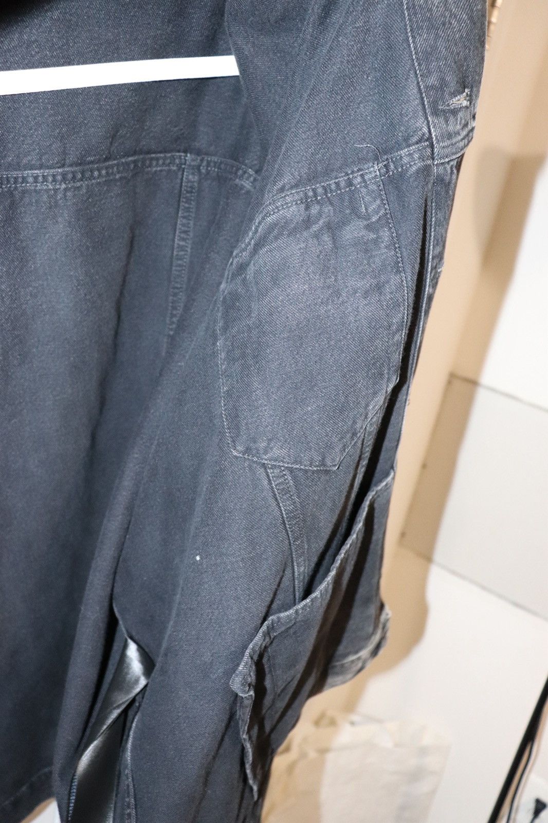 Balenciaga Metal Oversized Denim Jacket 'Black Size US L / EU 52-54 / 3 - 15 Thumbnail