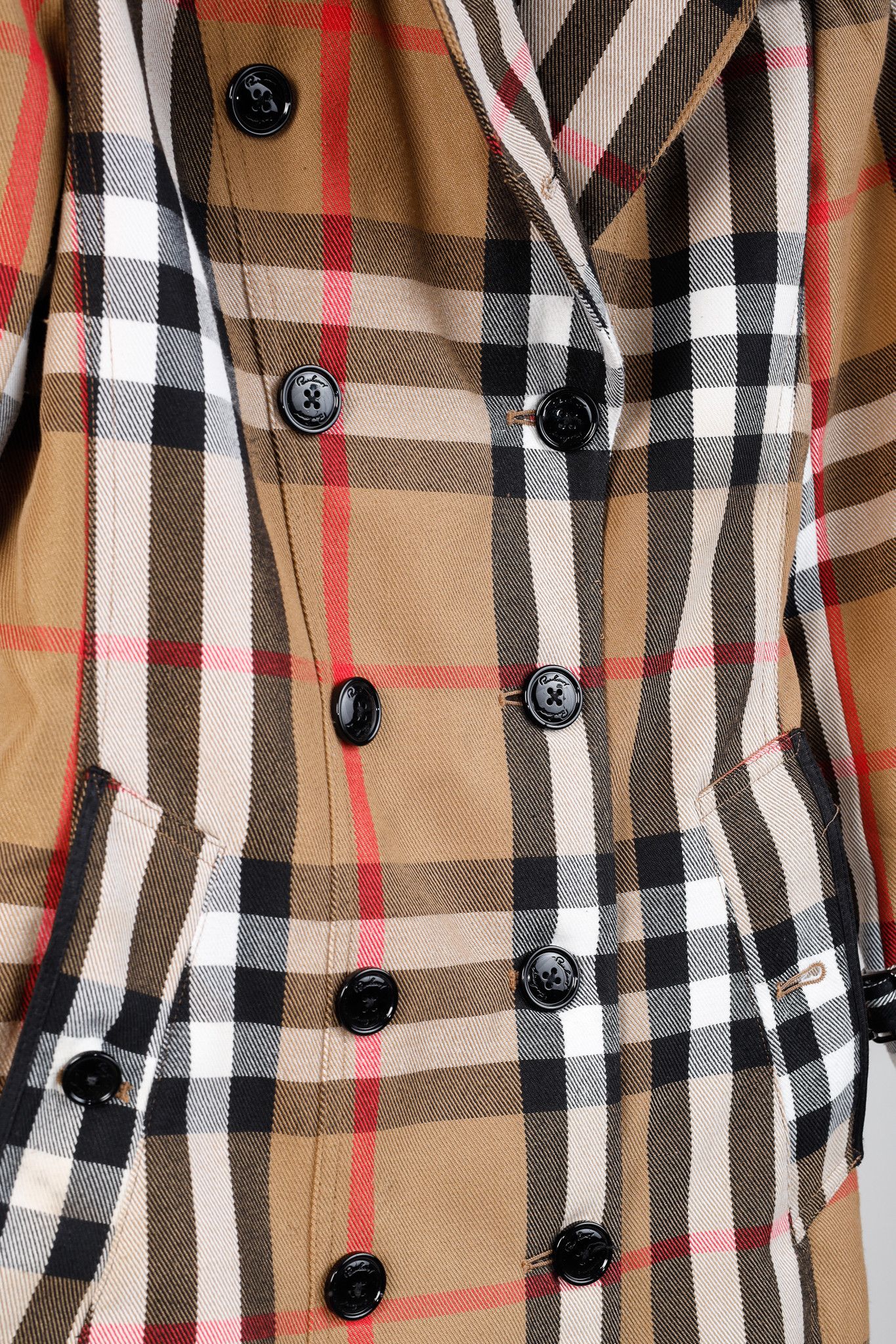 Burberry Burberry Heritage Check Brown Cotton Trench Size M / US 6-8 / IT 42-44 - 8 Thumbnail