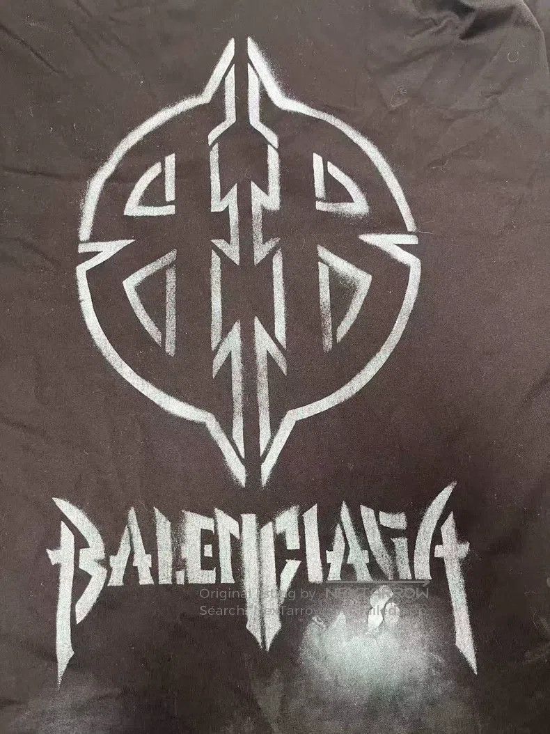 Balenciaga Balenciaga Logo Printed Short Sleeve Round Neck T-Shirt Size US S / EU 44-46 / 1 - 3 Thumbnail