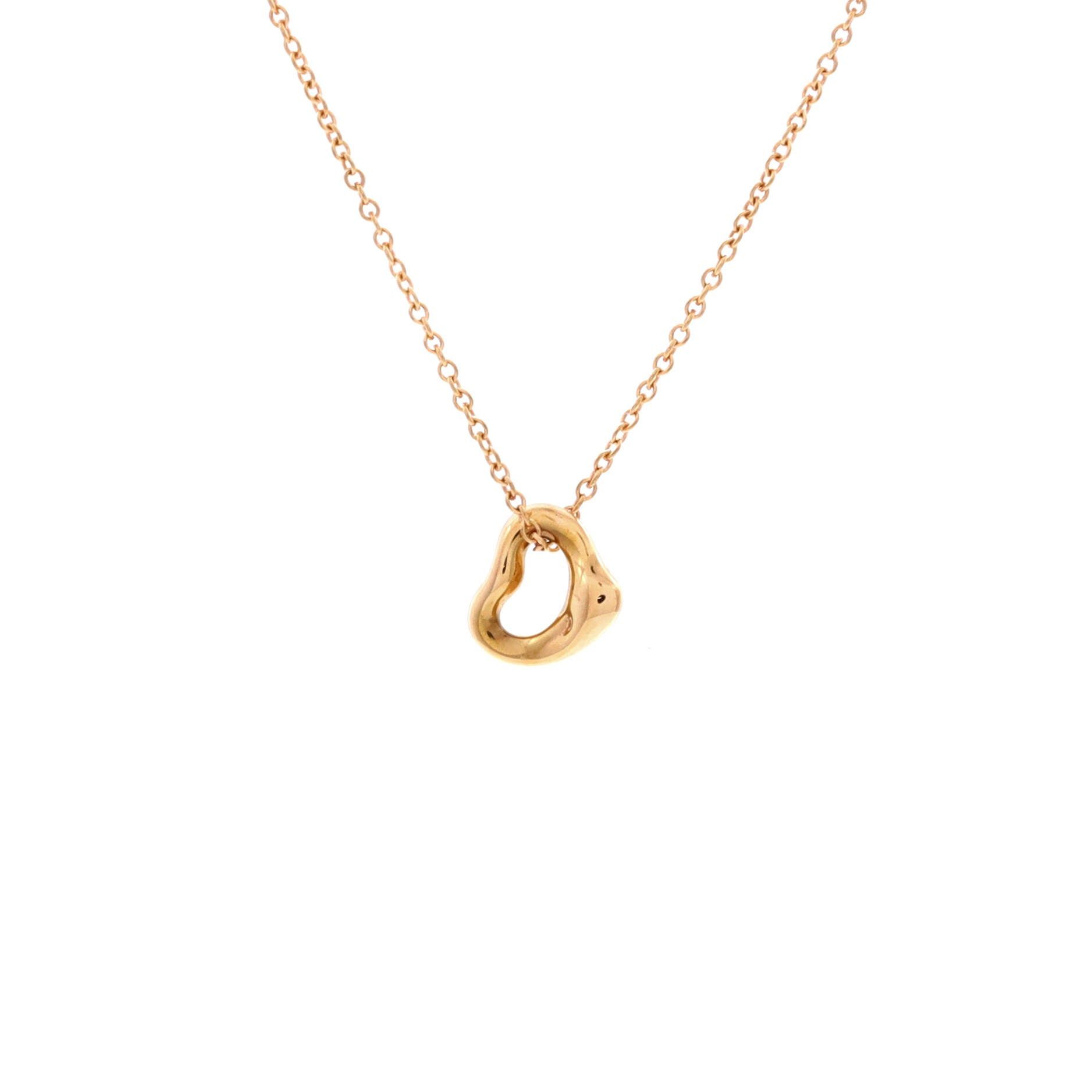 Tiffany & Co. Elsa Peretti Open Heart Pendant Necklace Size ONE SIZE - 1 Thumbnail