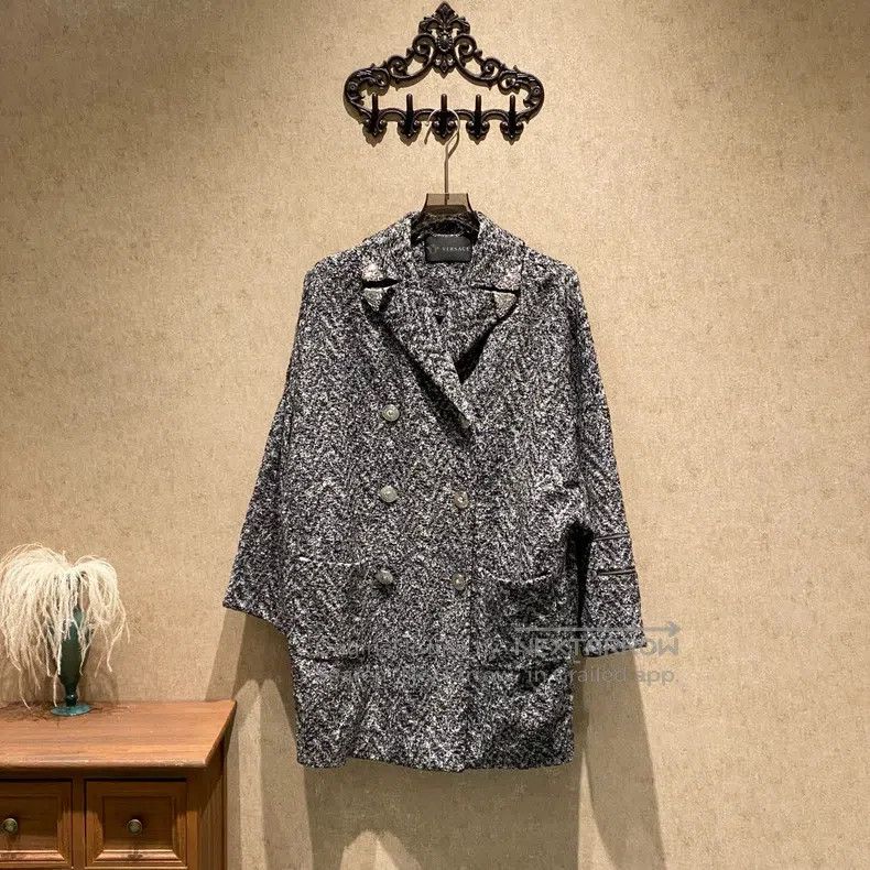 Versace Versace Medusa double-breasted wool coat Size XS / US 0-2 / IT 36-38 - 1 Thumbnail