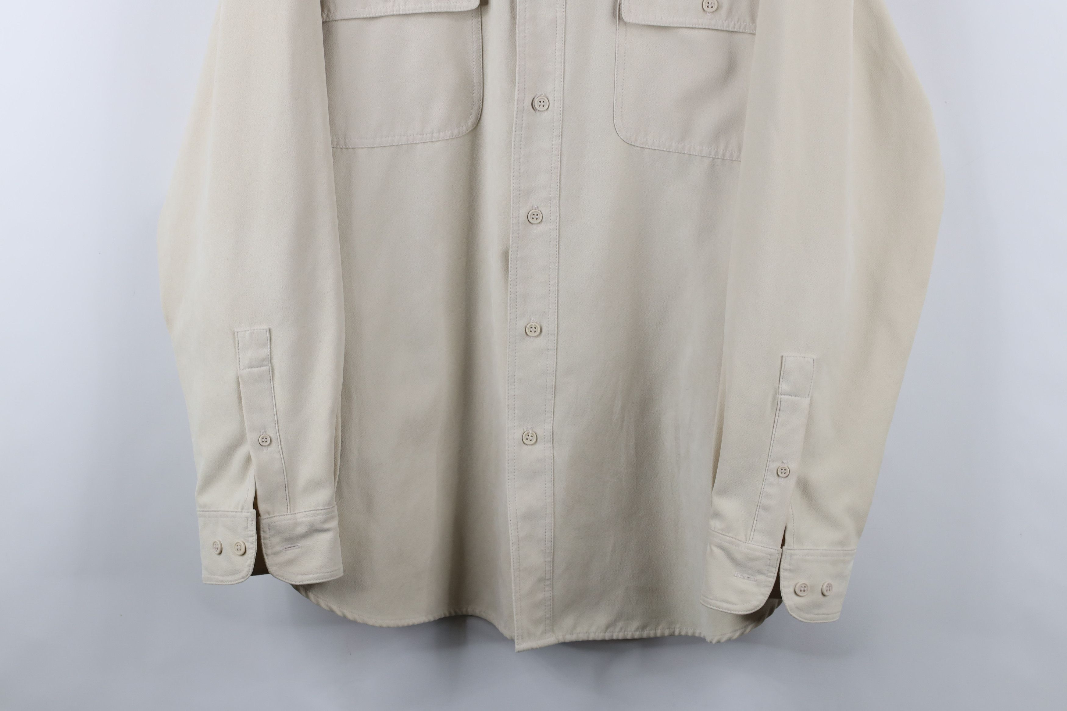 Vintage Vintage 90s Streetwear Microfiber Collared Button Shirt Size US XL / EU 56 / 4 - 3 Thumbnail