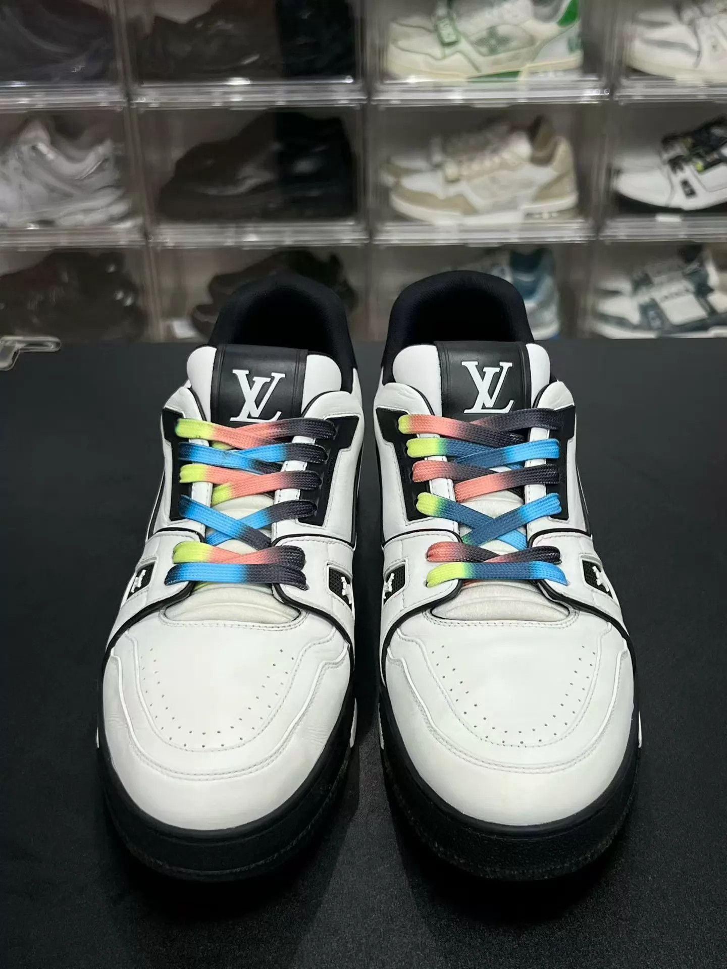 Louis Vuitton LV TRAINER White Black Multicolor UK9 43 Size US 10 / EU 43 - 2 Thumbnail