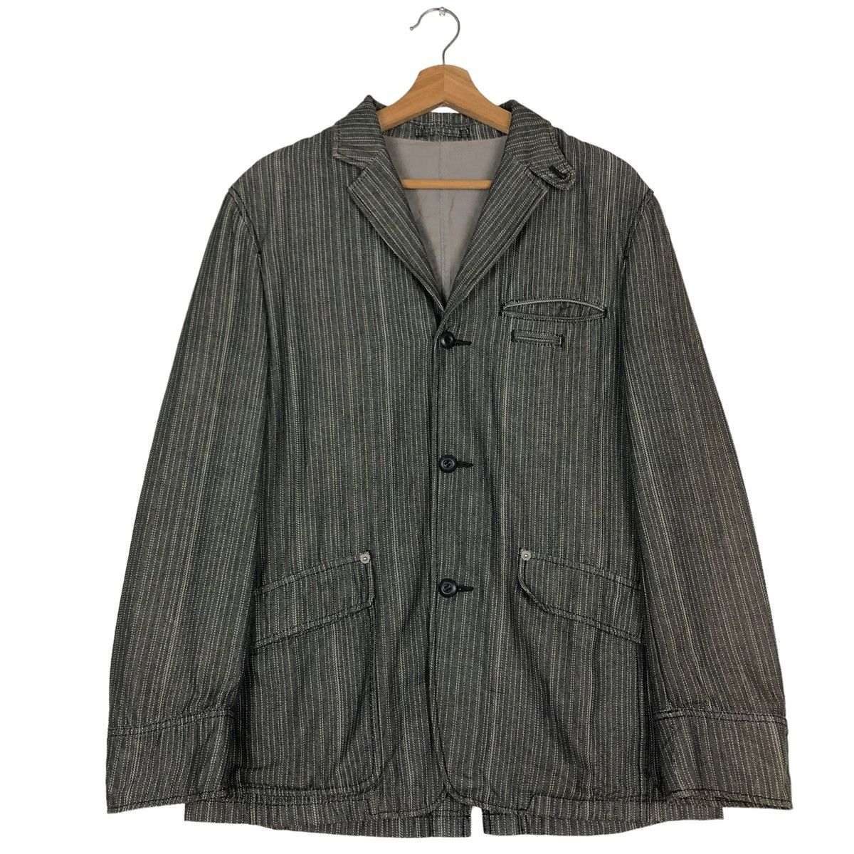 Japanese Brand 🔥VTG HICORY CHORE WORK JACKET PPFM JAPAN MADE Size US M / EU 48-50 / 2 - 1 Thumbnail