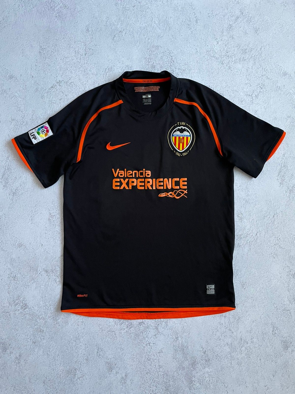Pre-owned Jersey X Nike Valencia 2008/2009 Away Football Soccer Jersey Vintage In Black